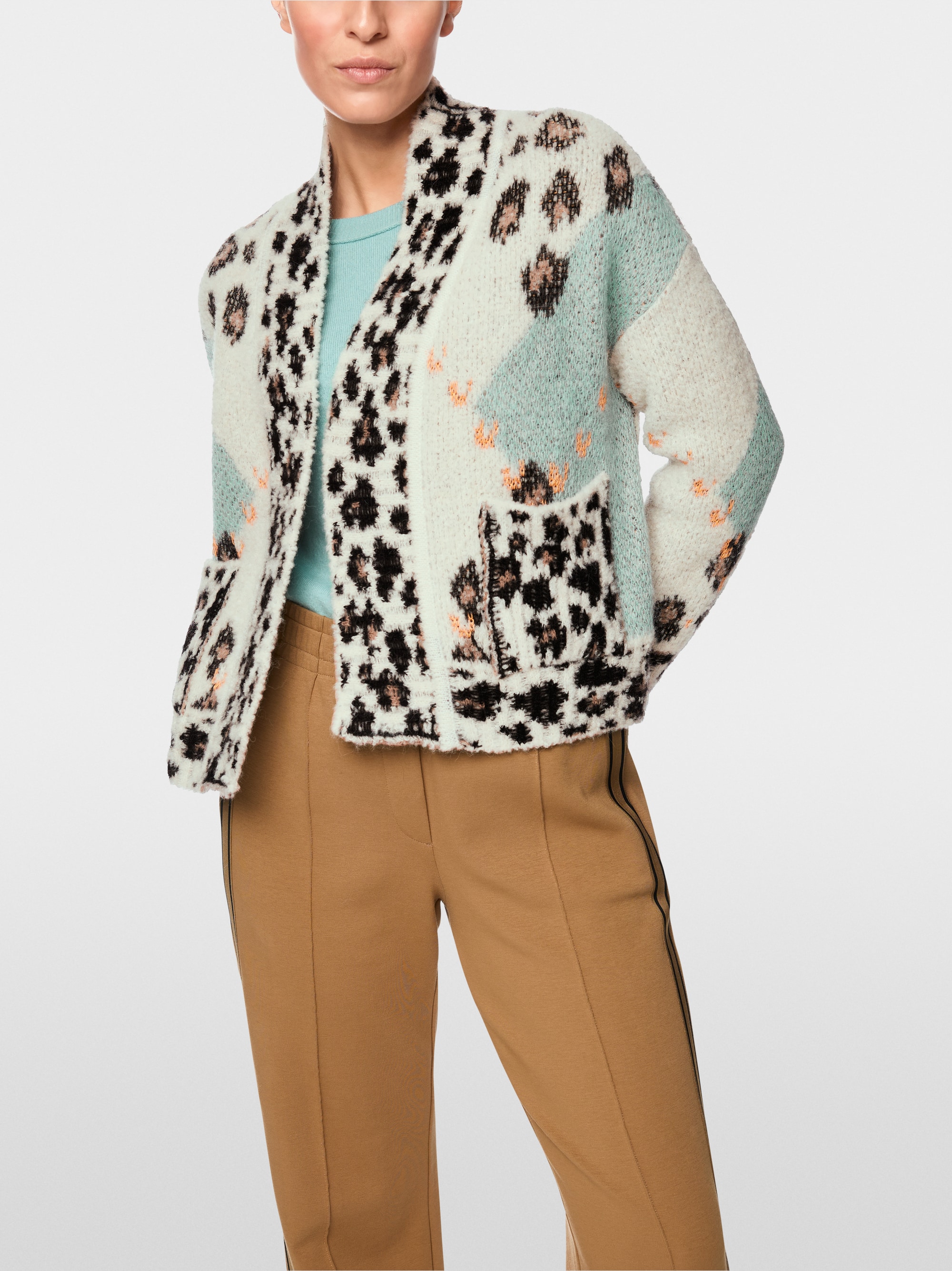 Cardigan ouvert – « Knitted in Germany »