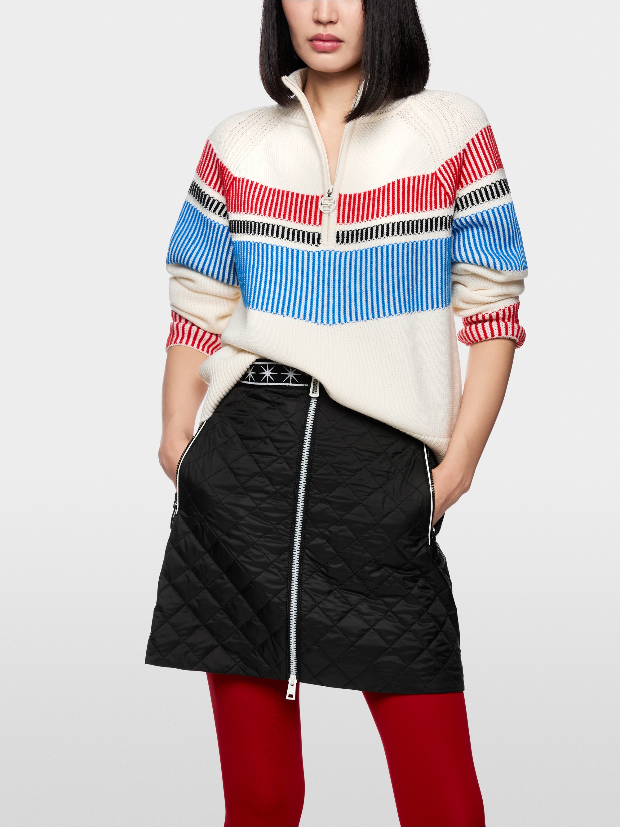 Grobstrickpullover aus reiner Wolle