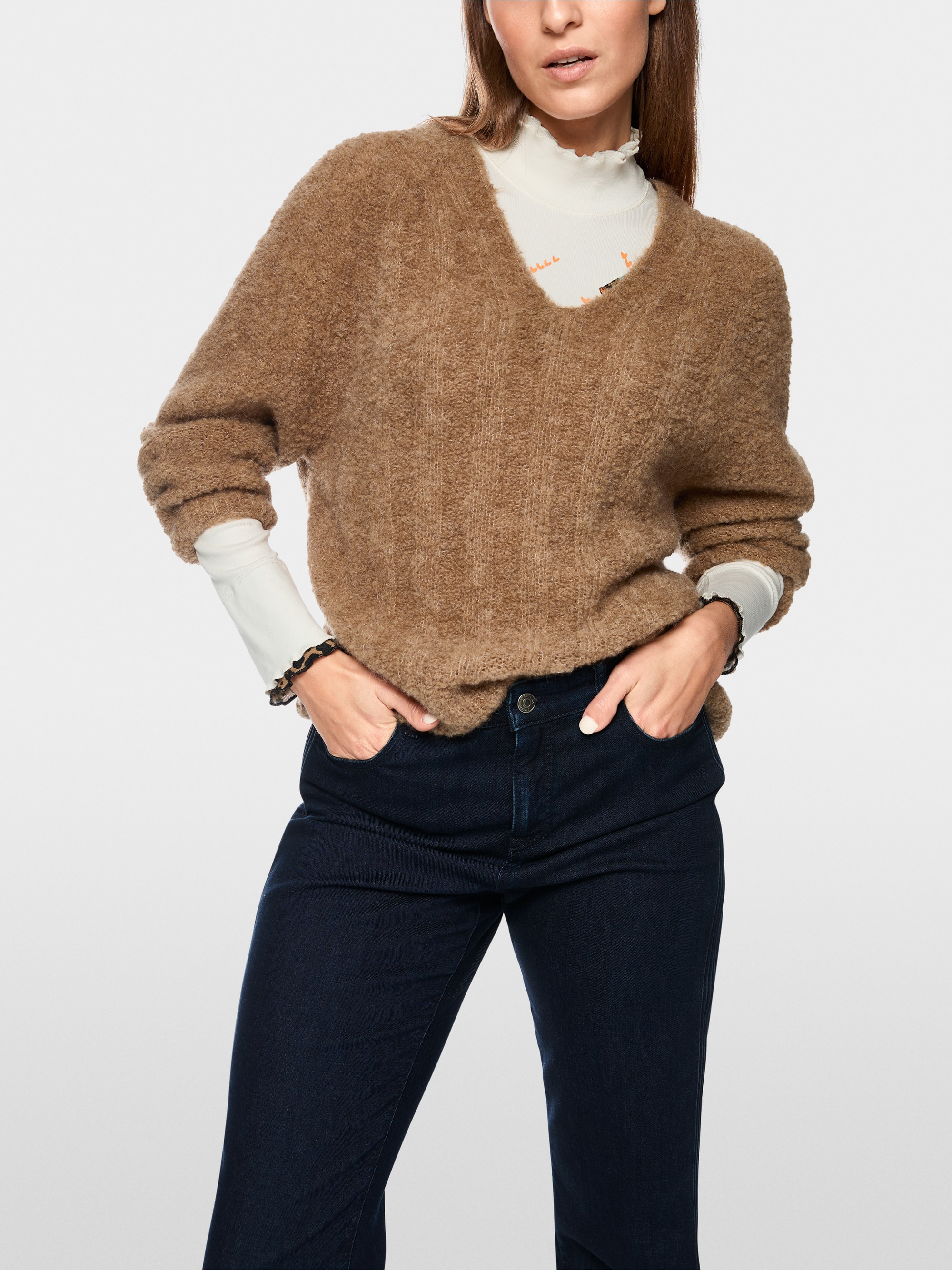 Knitted in Germany jumper with alpaca