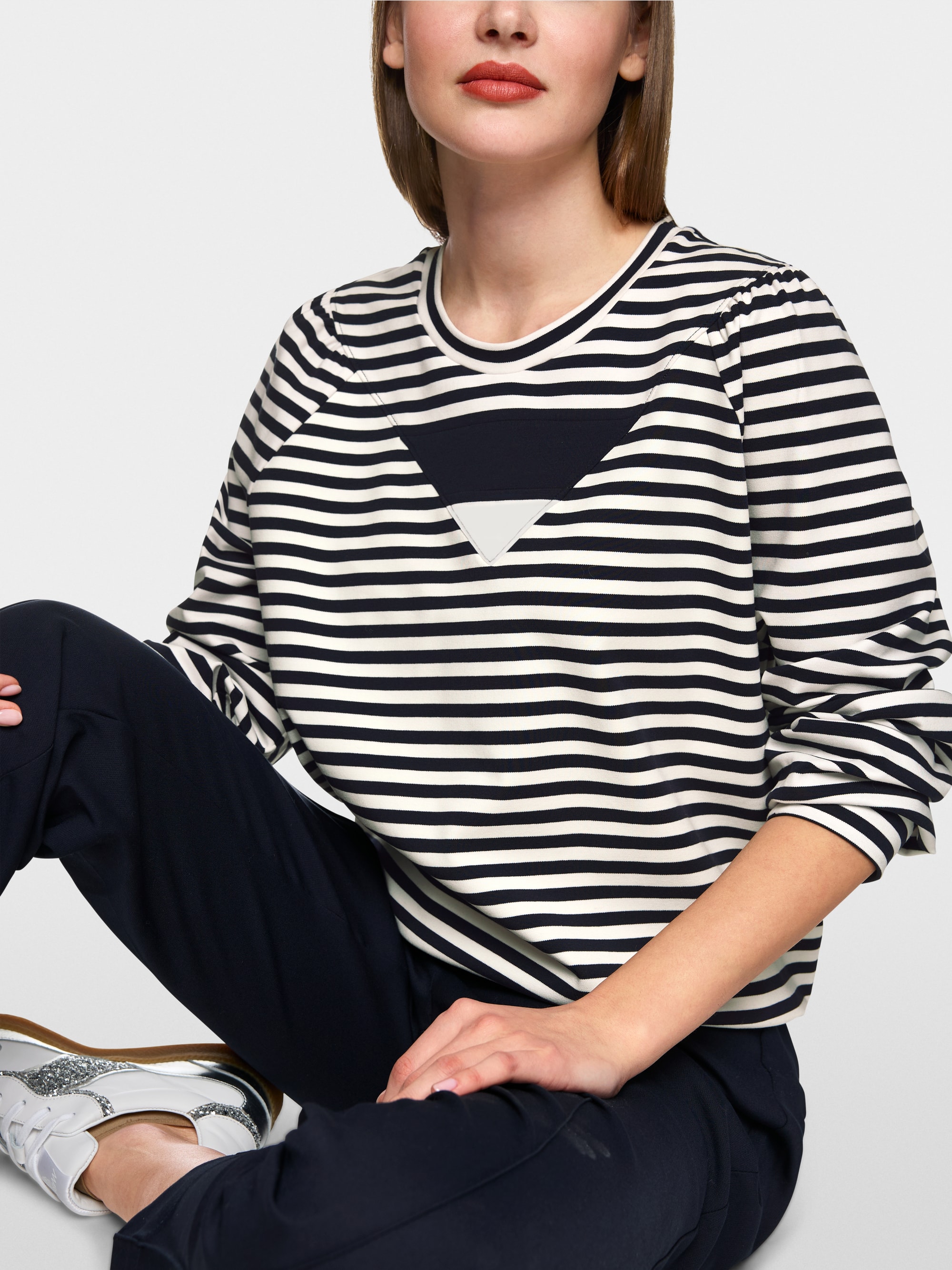 Geringeltes Sweatshirt