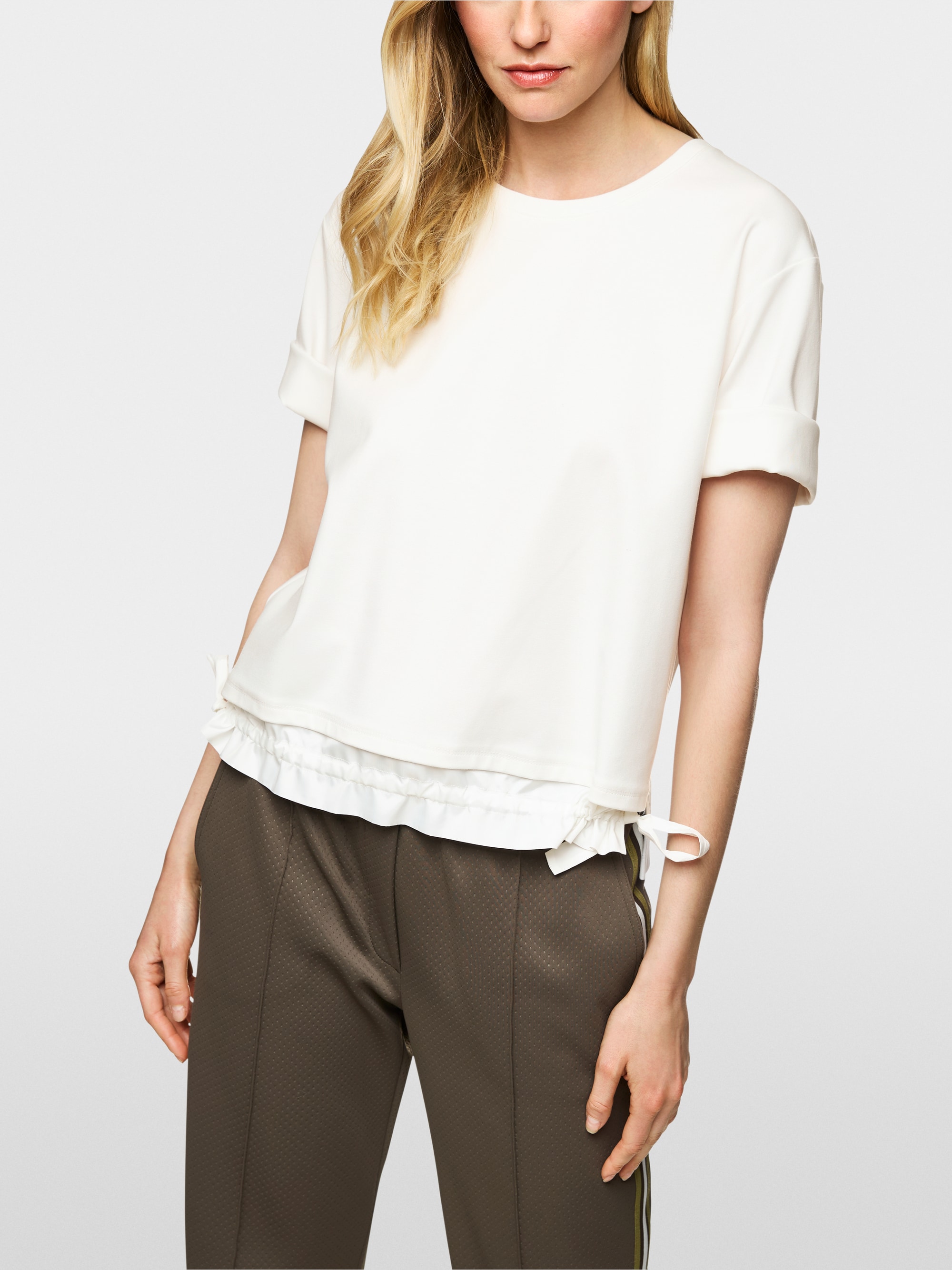 T-shirt carré avec cordon coulissant