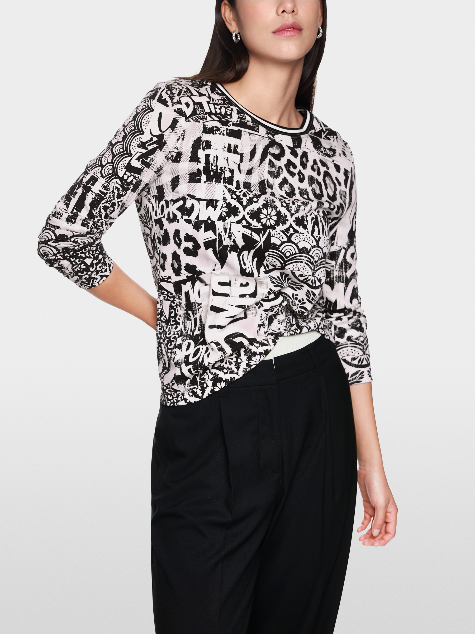 Shirt met lange mouwen en print
