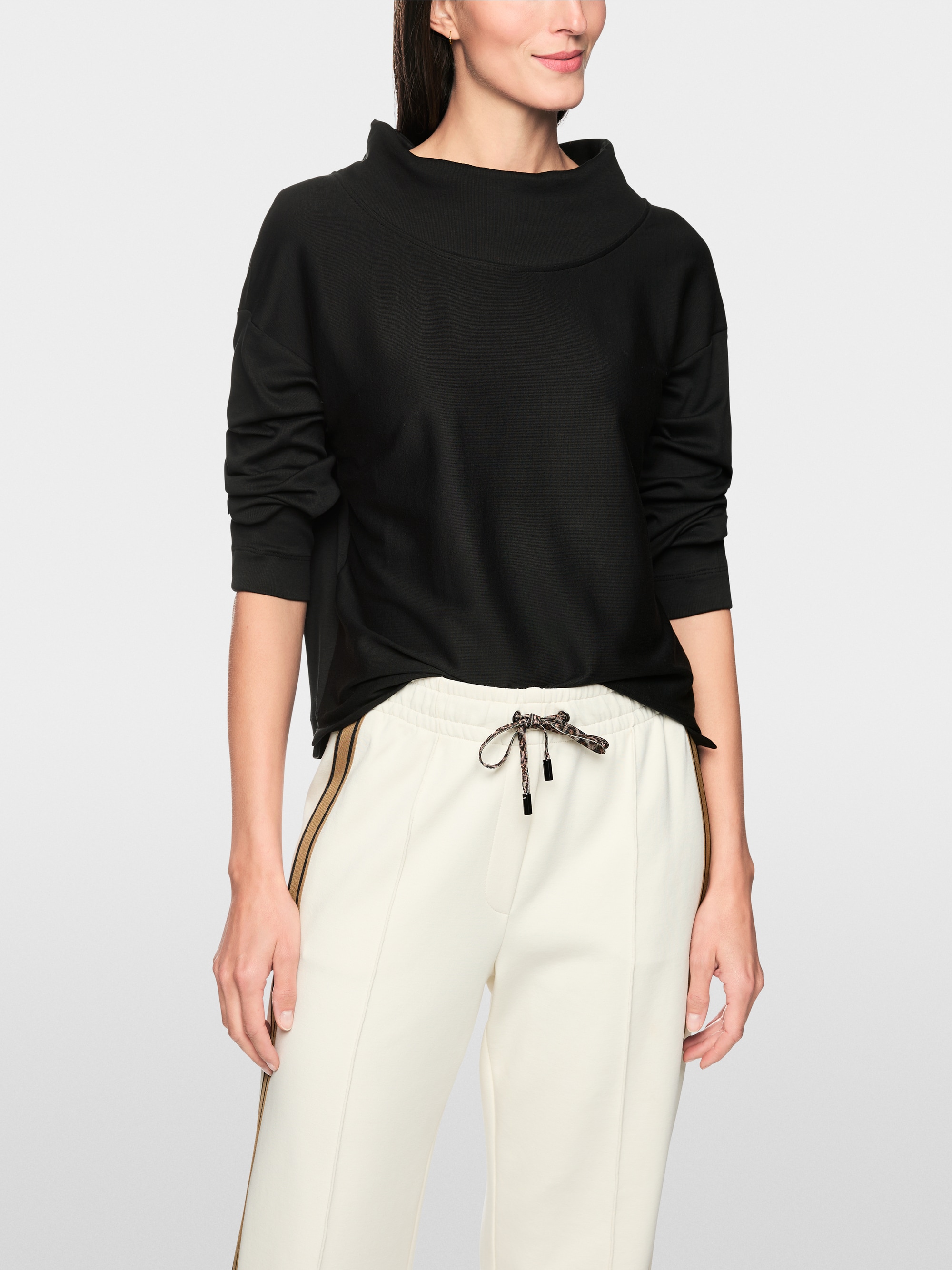 Langarmshirt mit U-Boot-Ausschnitt