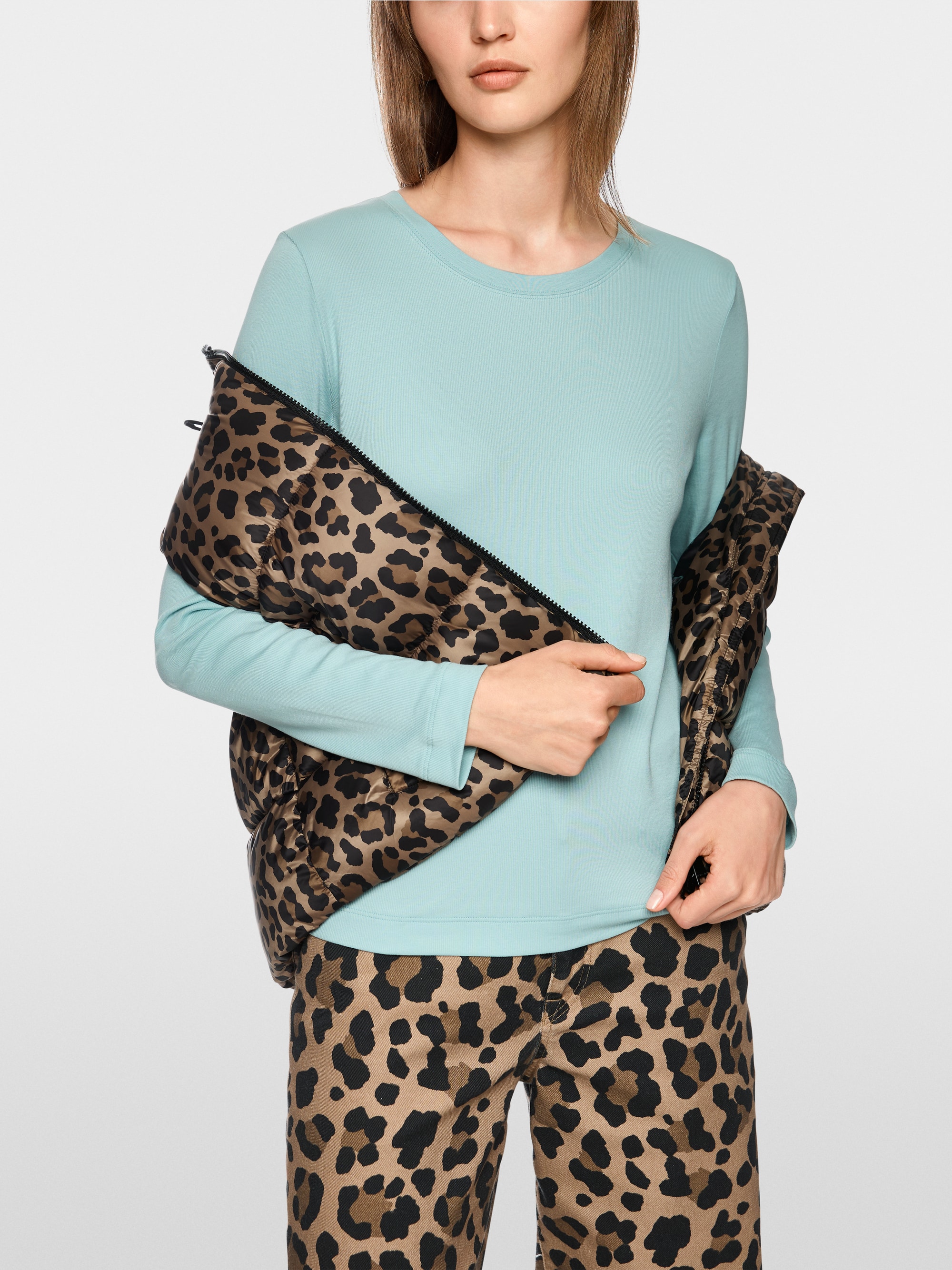 Klassisches Langarmshirt unifarben