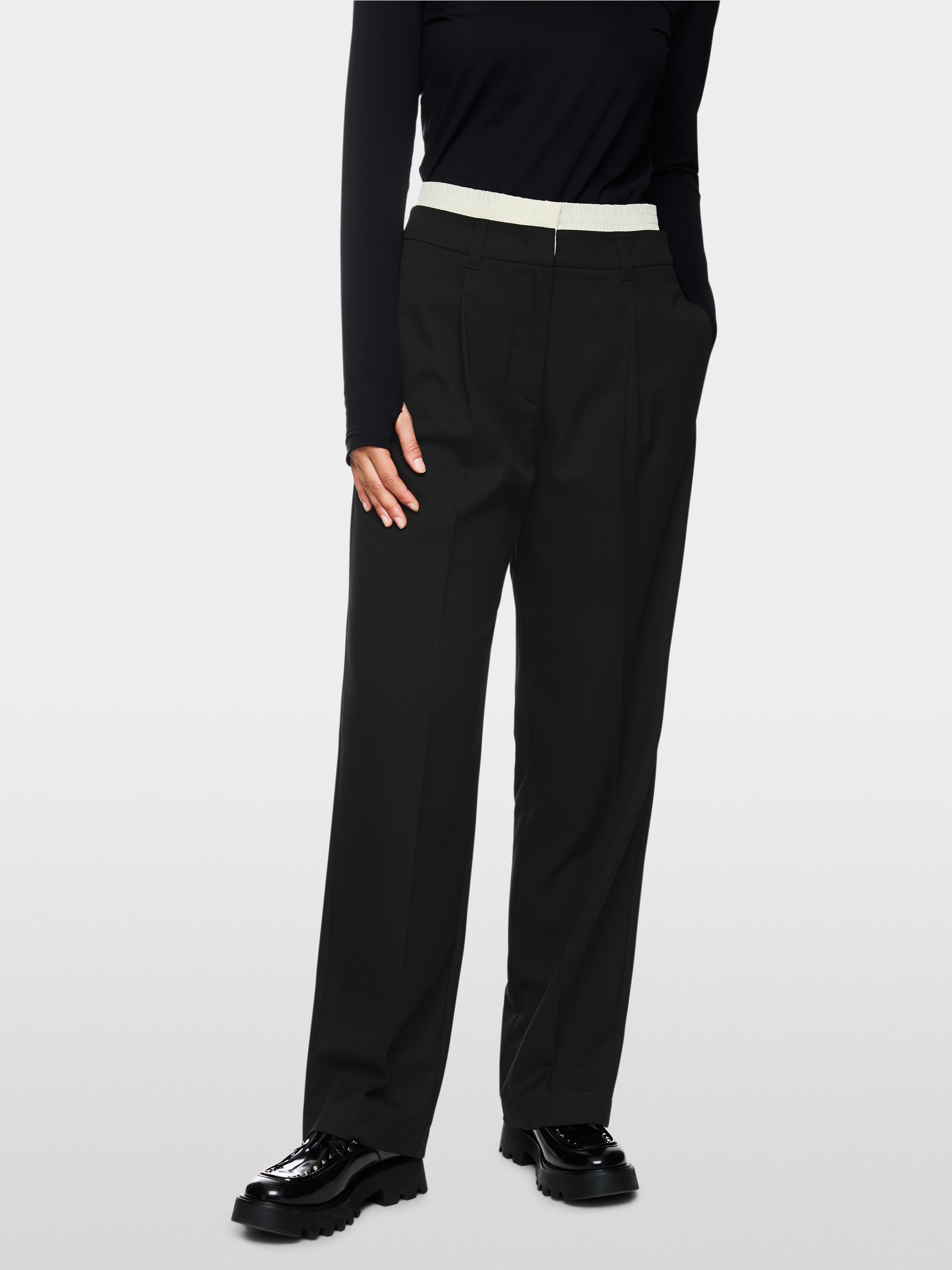 WASCO elegant fabric trousers