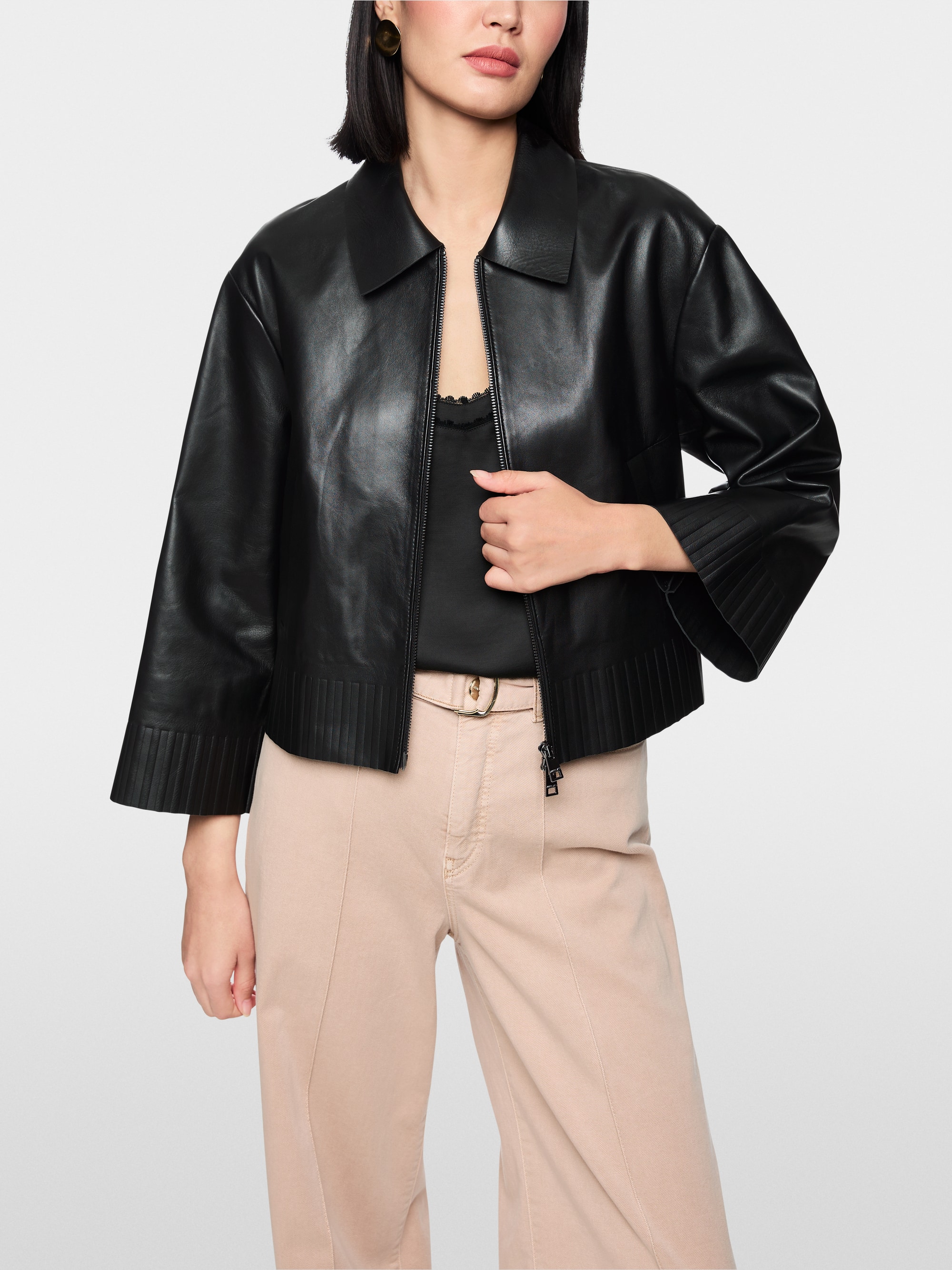 ‘Rethink Together’ lamb nappa  jacket