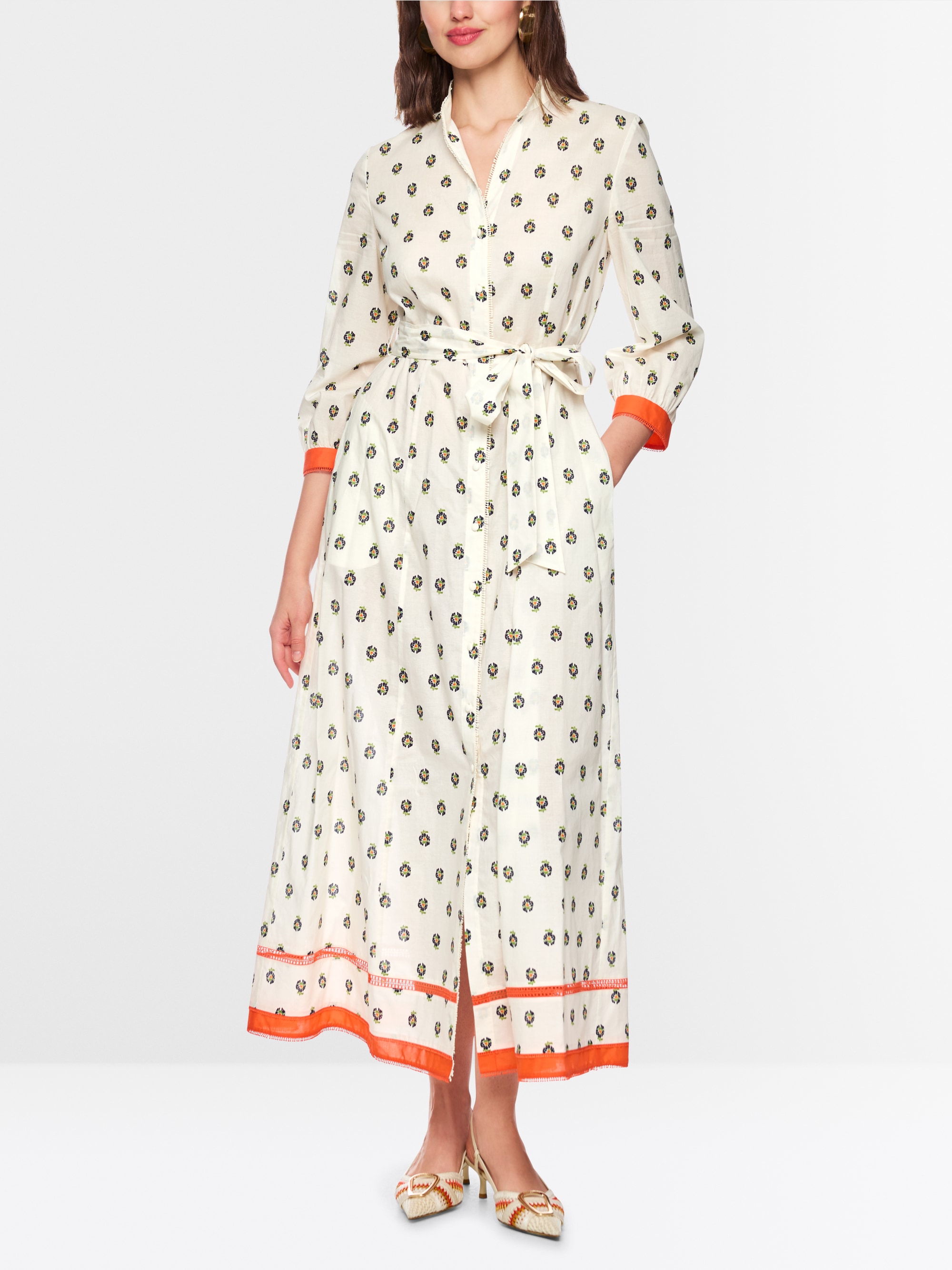 Printed cotton dress