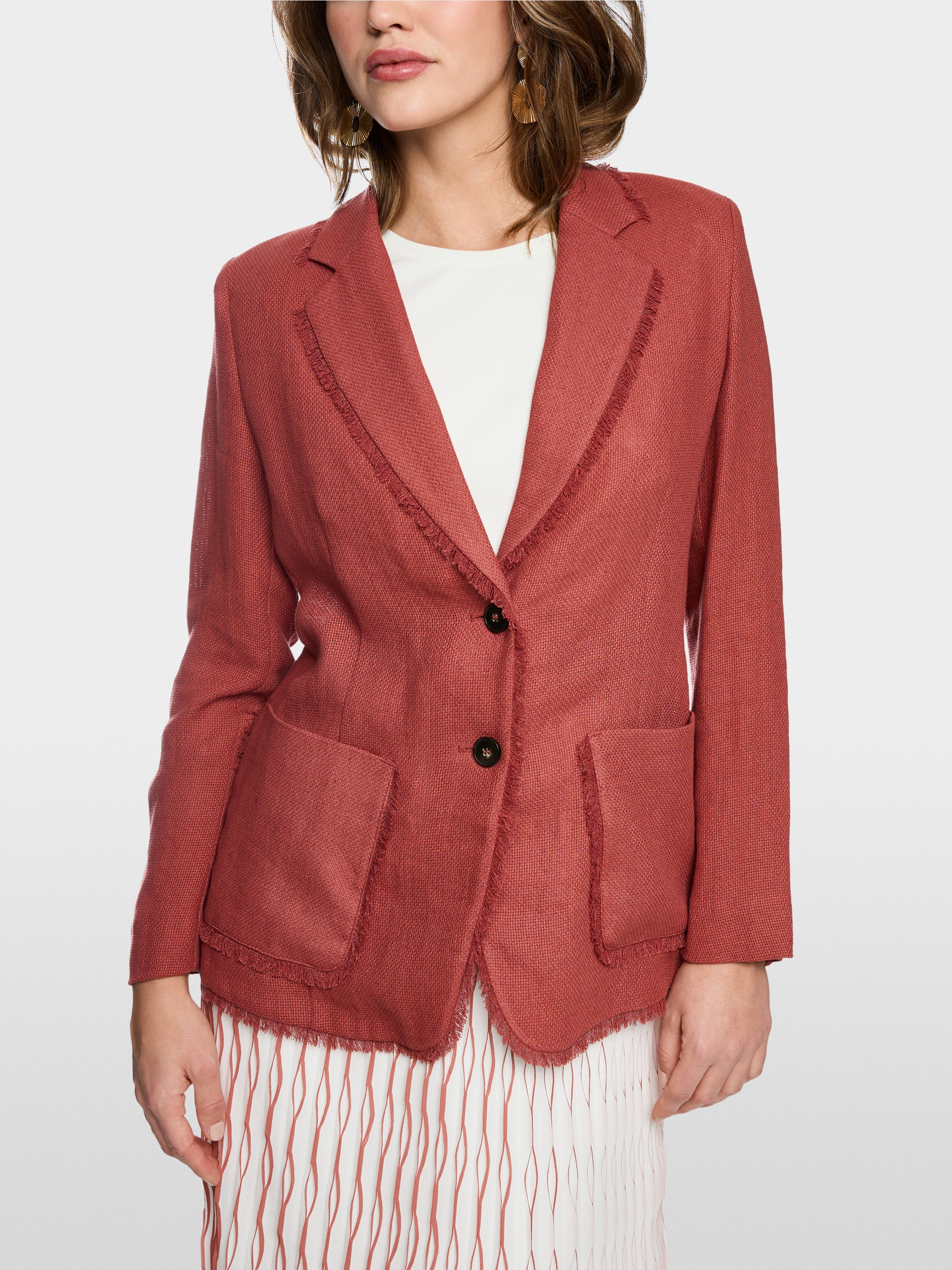 Summer blazer made of linen and viscose