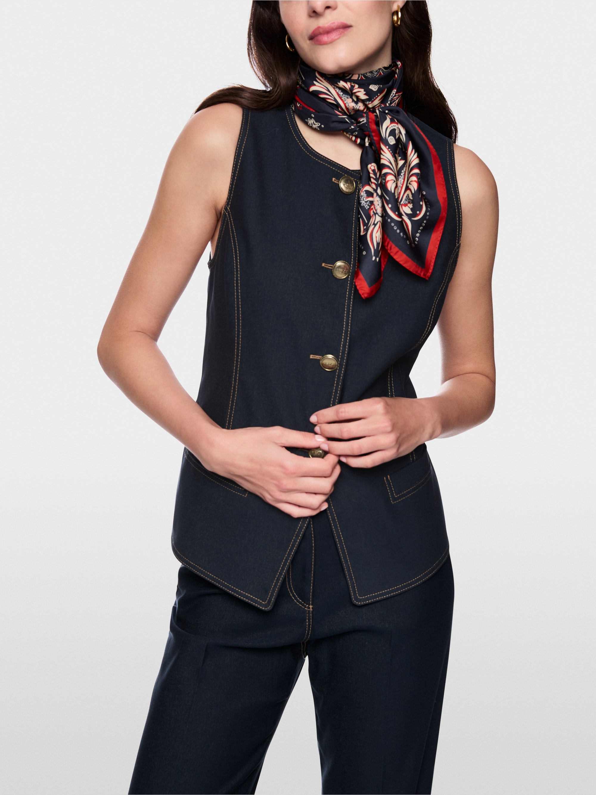 Weste in Denim-Optik