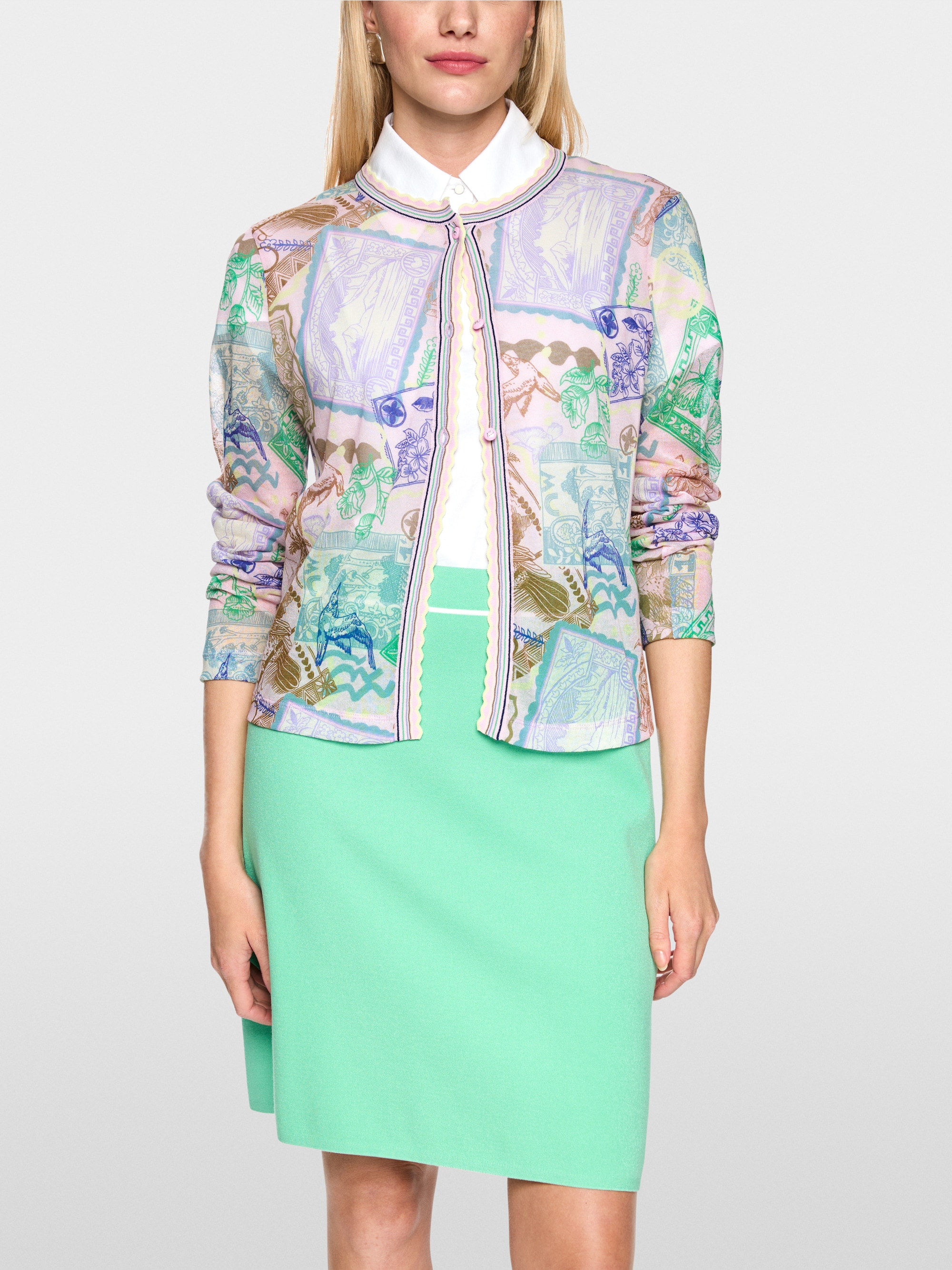 Cardigan imprimé Knitted in Germany