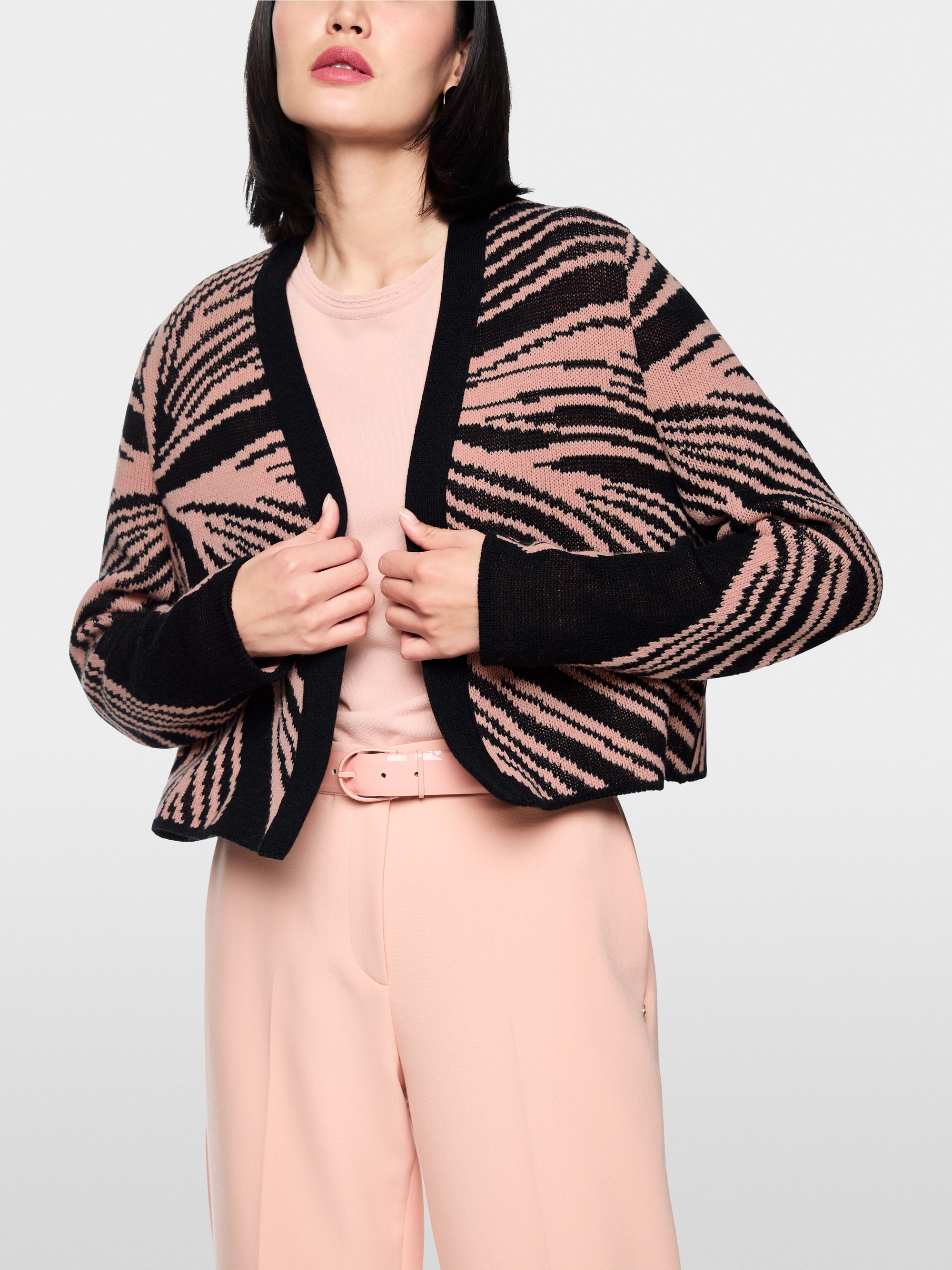 Cardigan jacquard « Knitted in Germany »