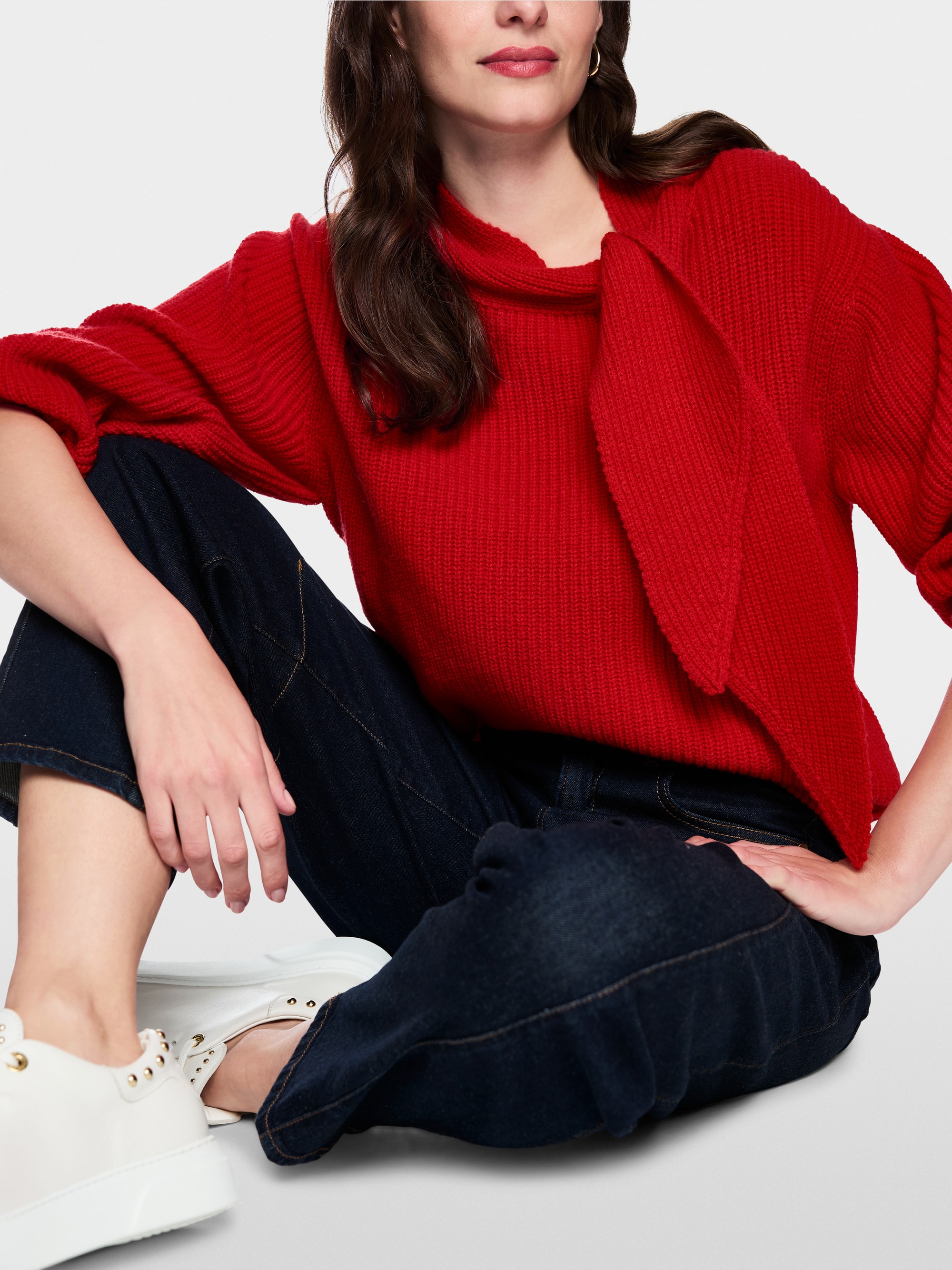 Grobstrickpullover "Rethink Together"