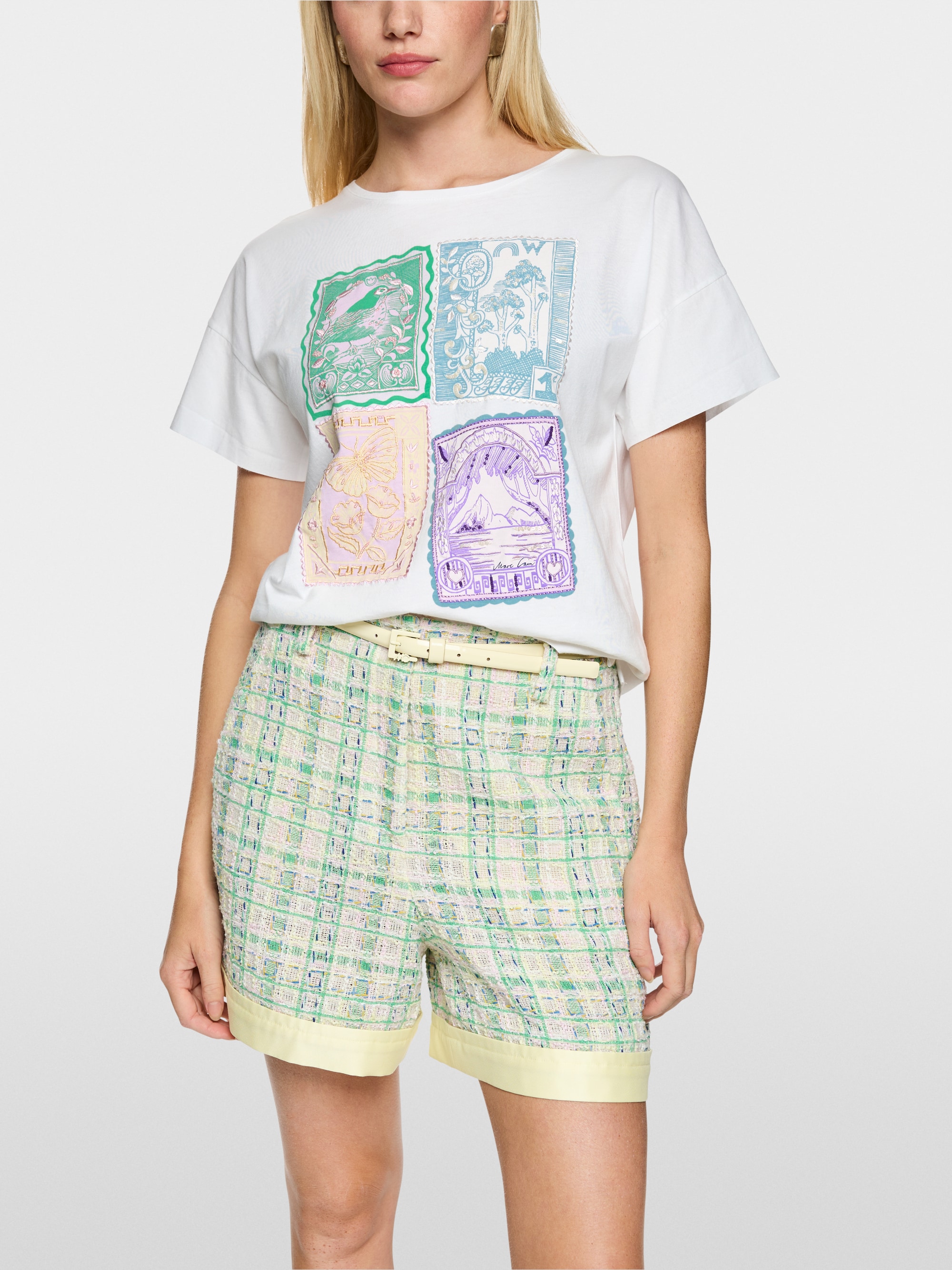 Embellished cotton shirt