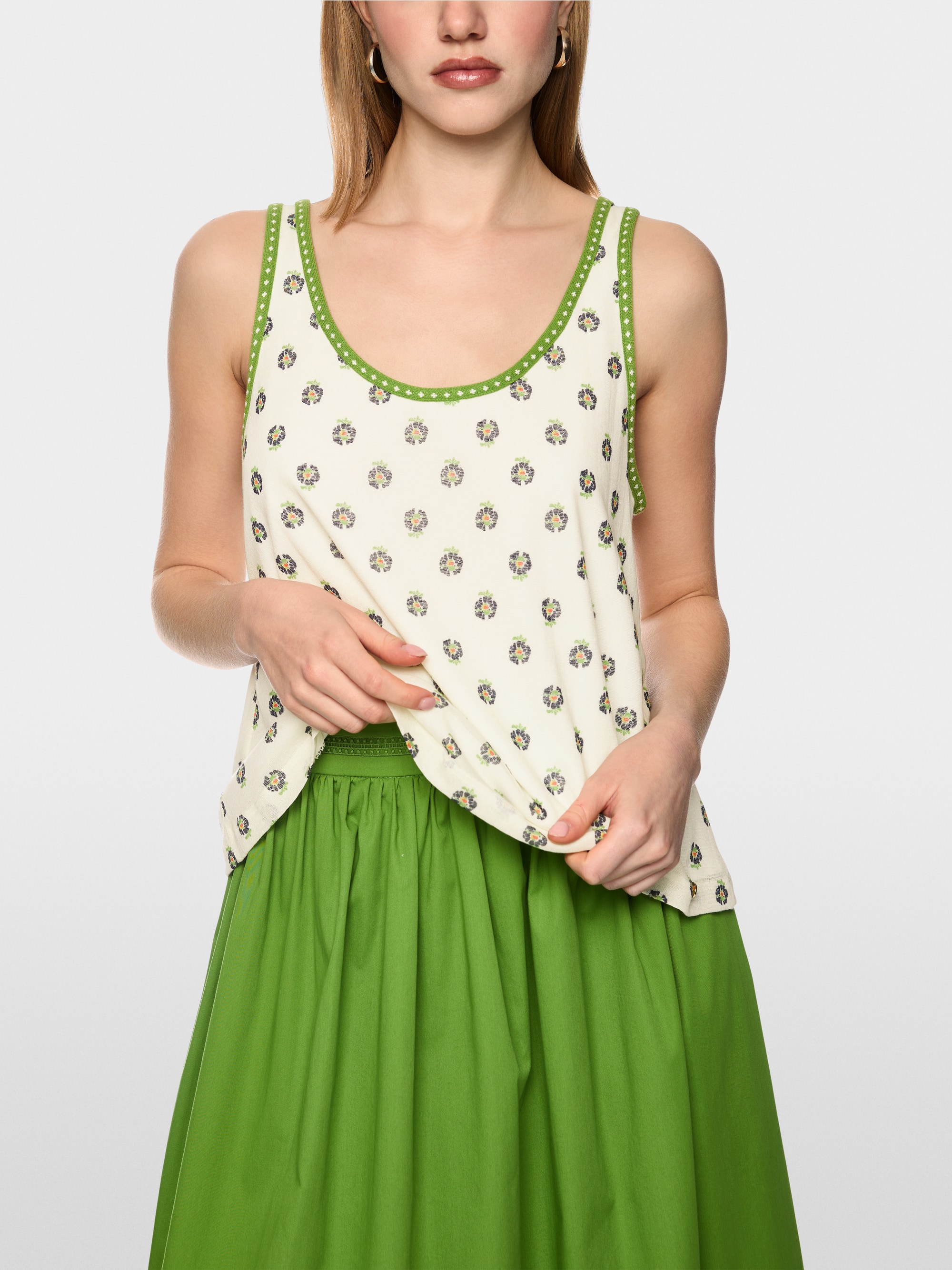 ‘Knitted in Germany’ printed top