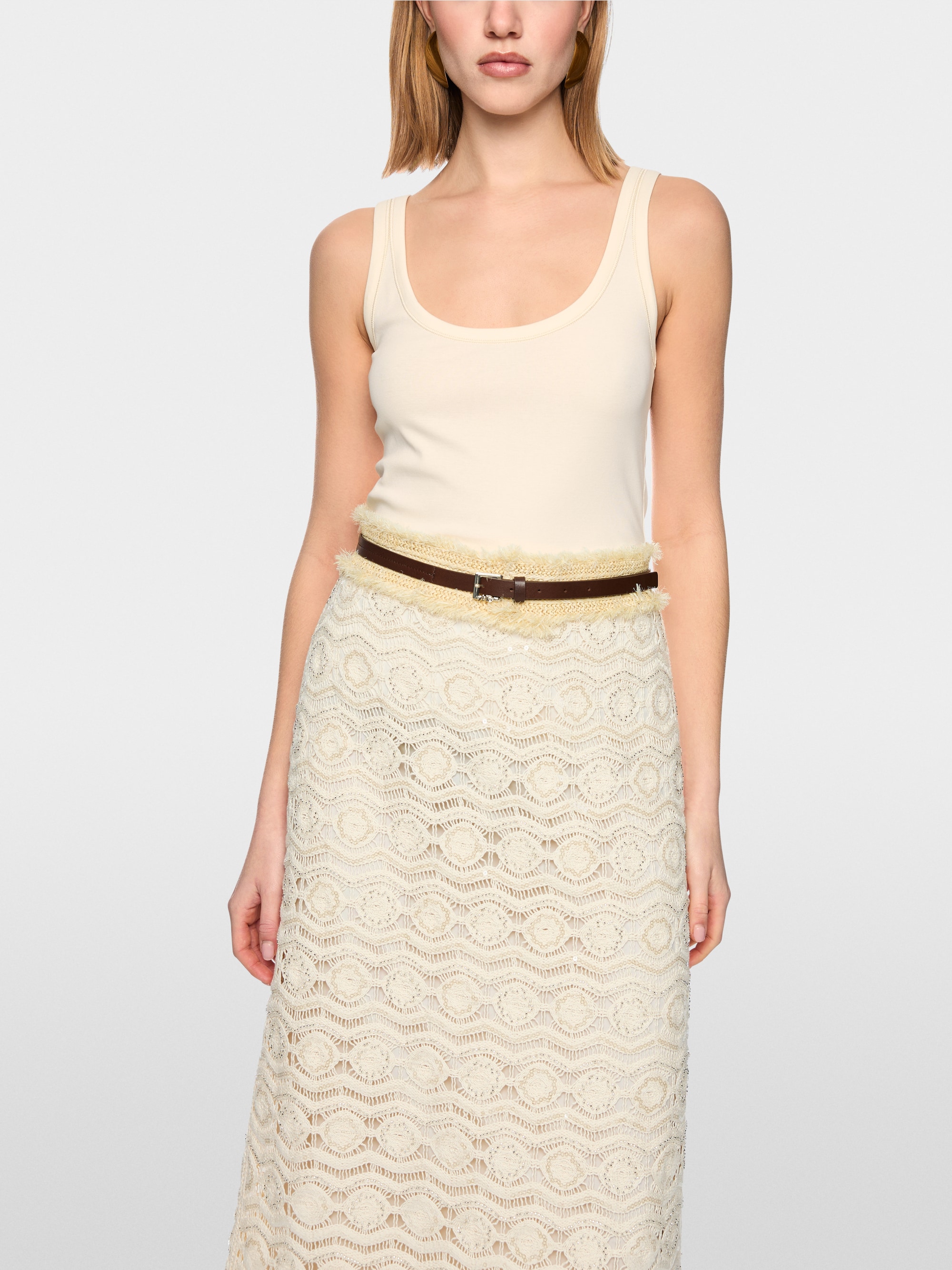 Basic cotton stretch top