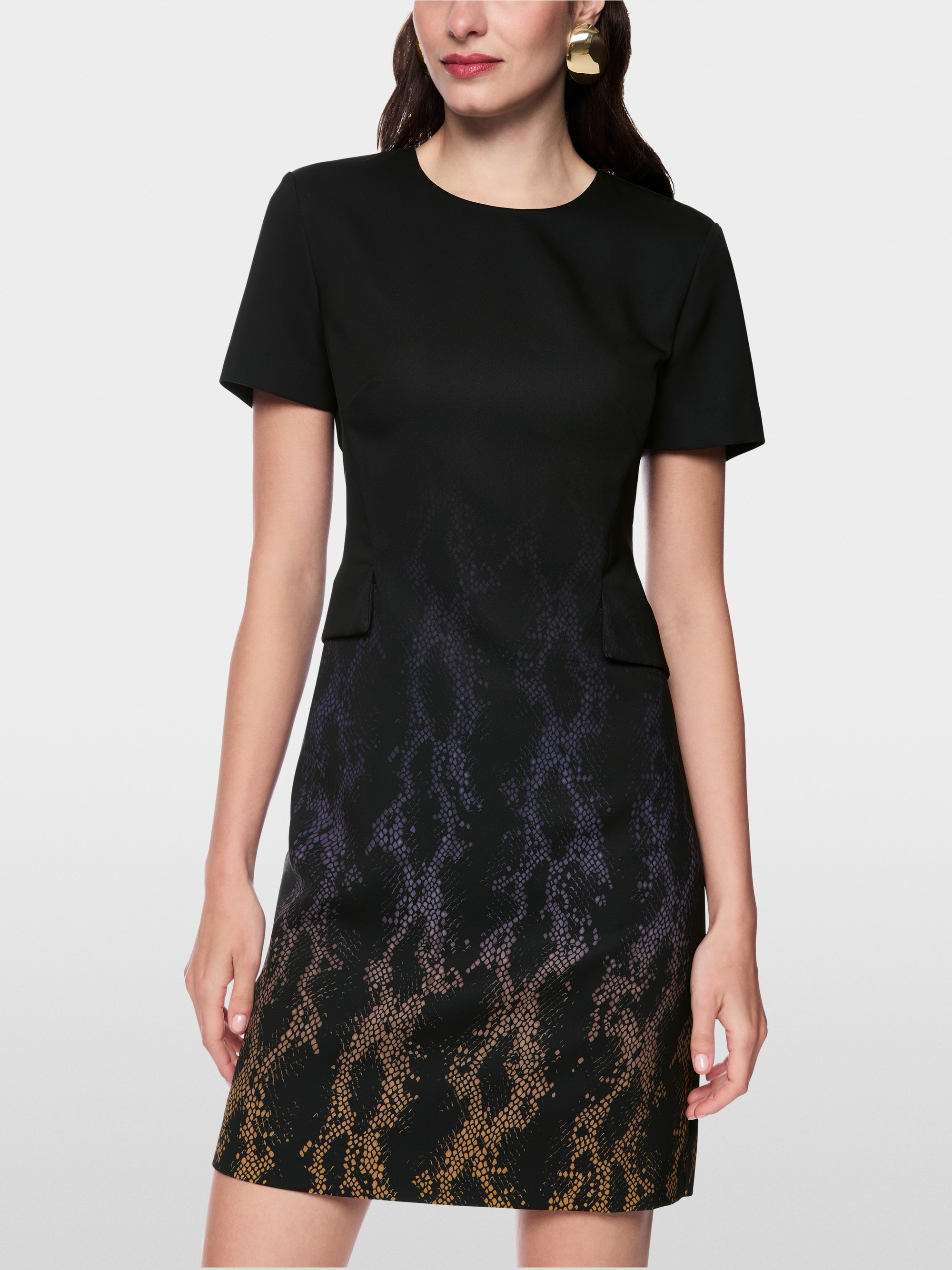 Kleid mit Snakeprint