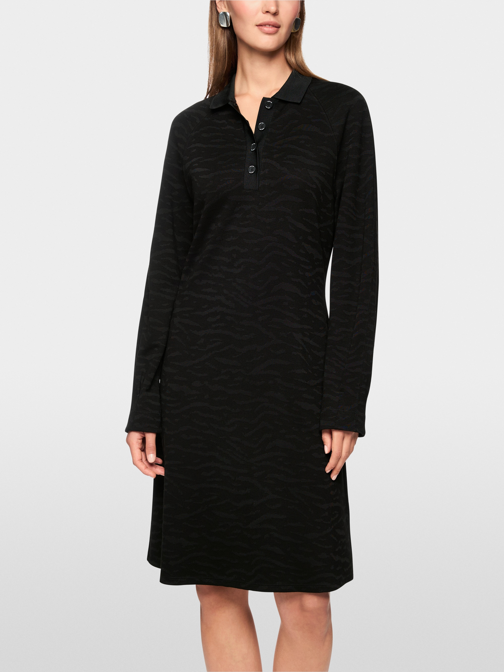 Robe en maille avec imprimé animalier