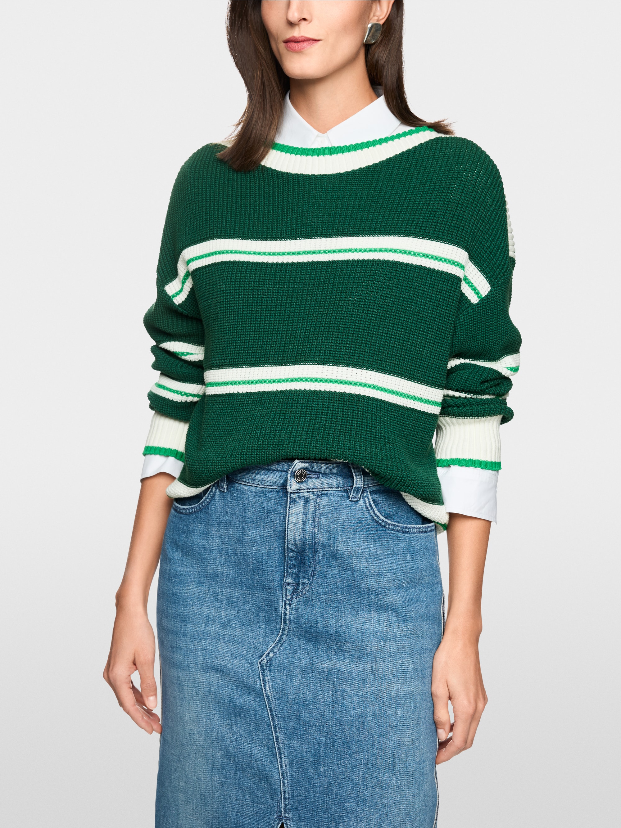 ‘Knitted in Germany’ striped jumper