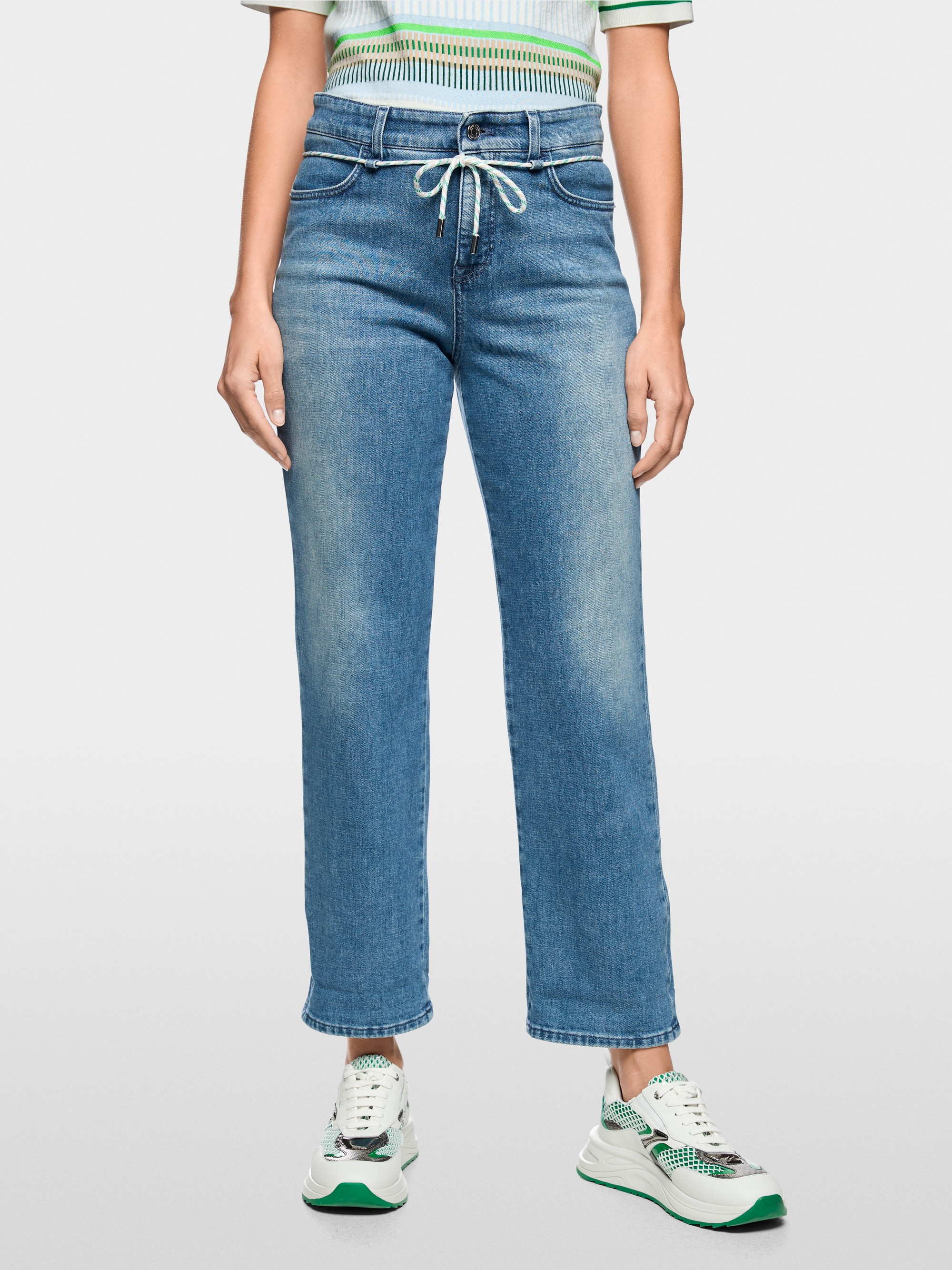 FENDOU feminine jeans with drawstring