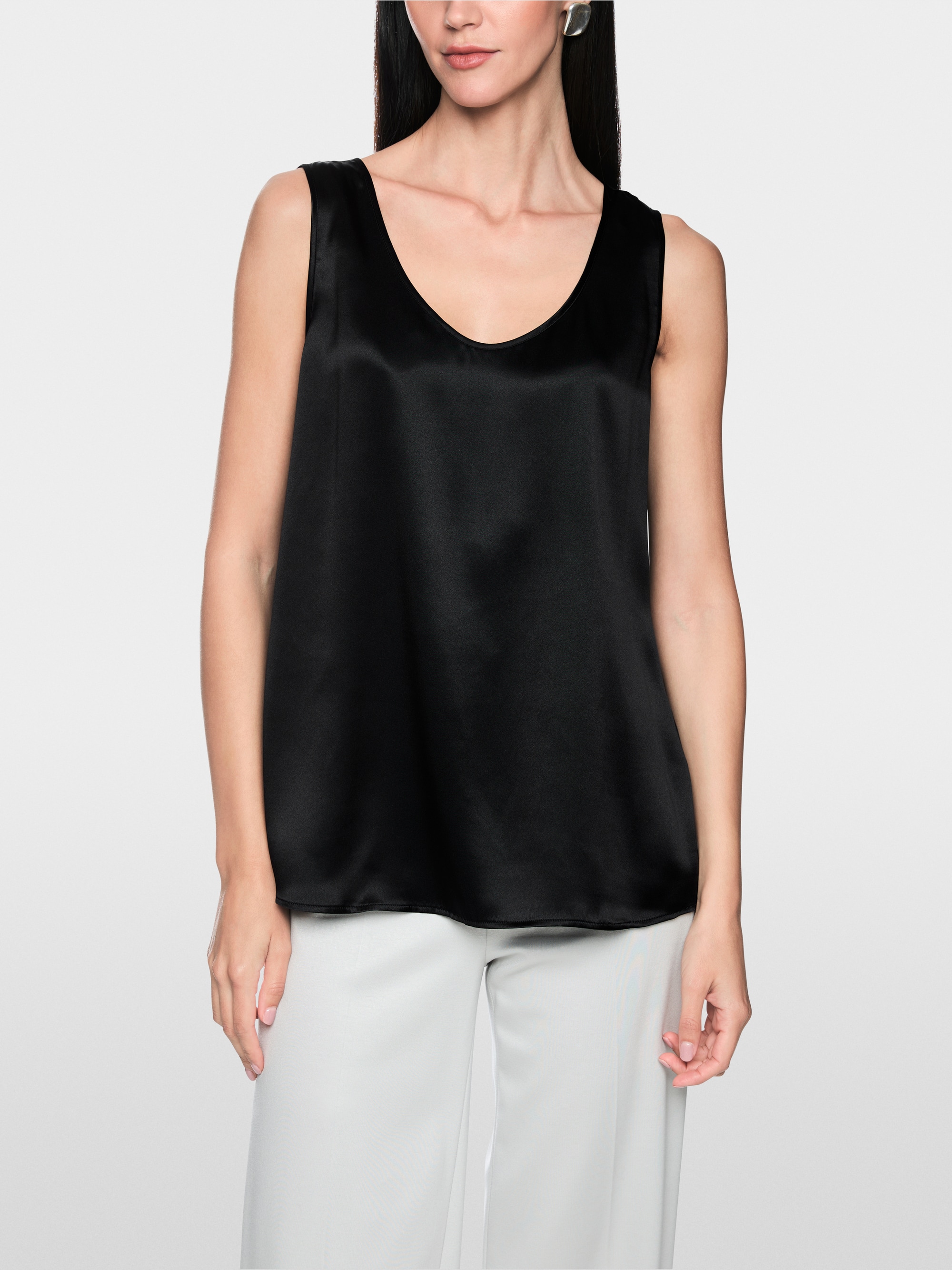 Shiny silk top