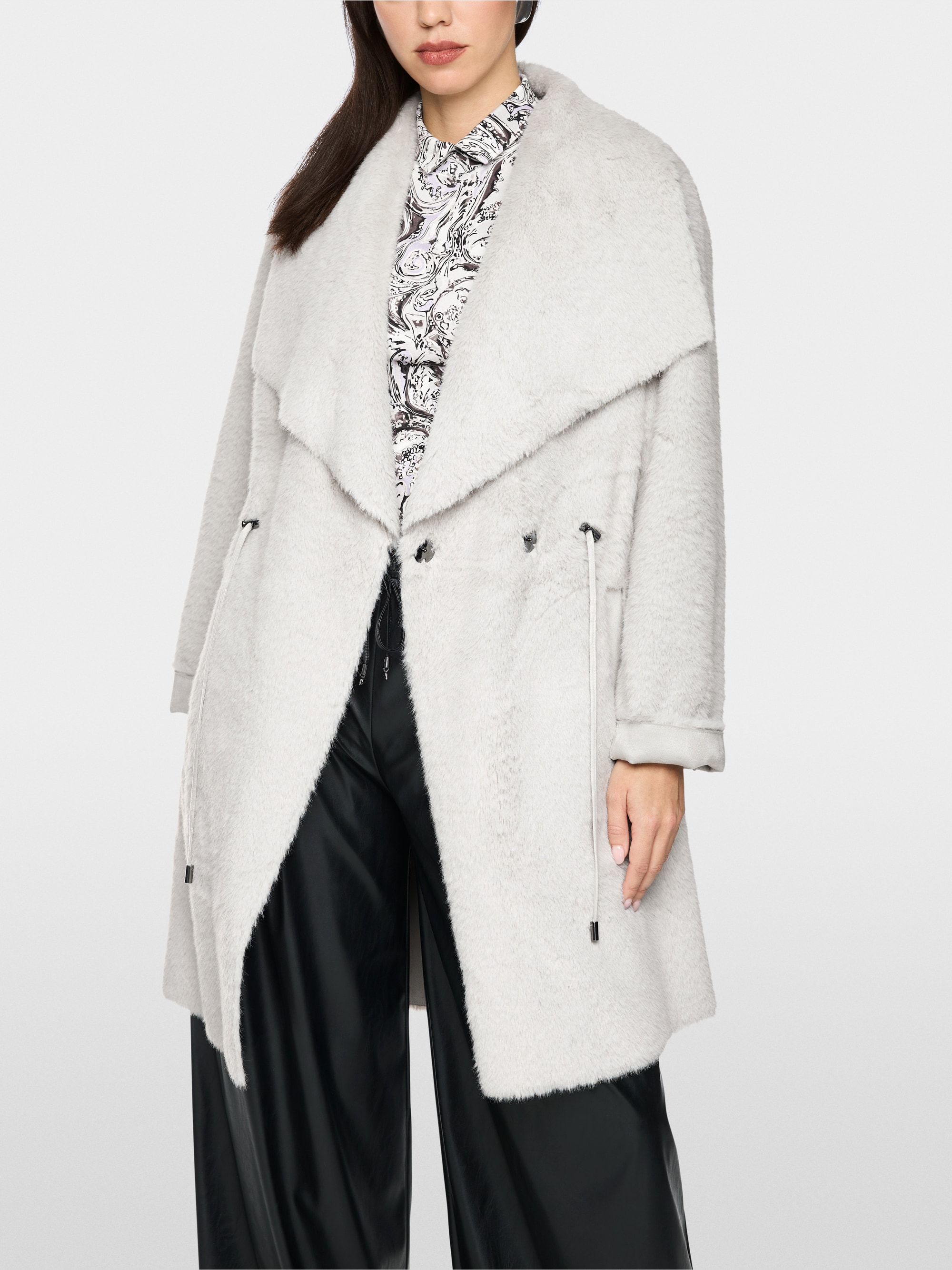 Luxurious faux fur coat