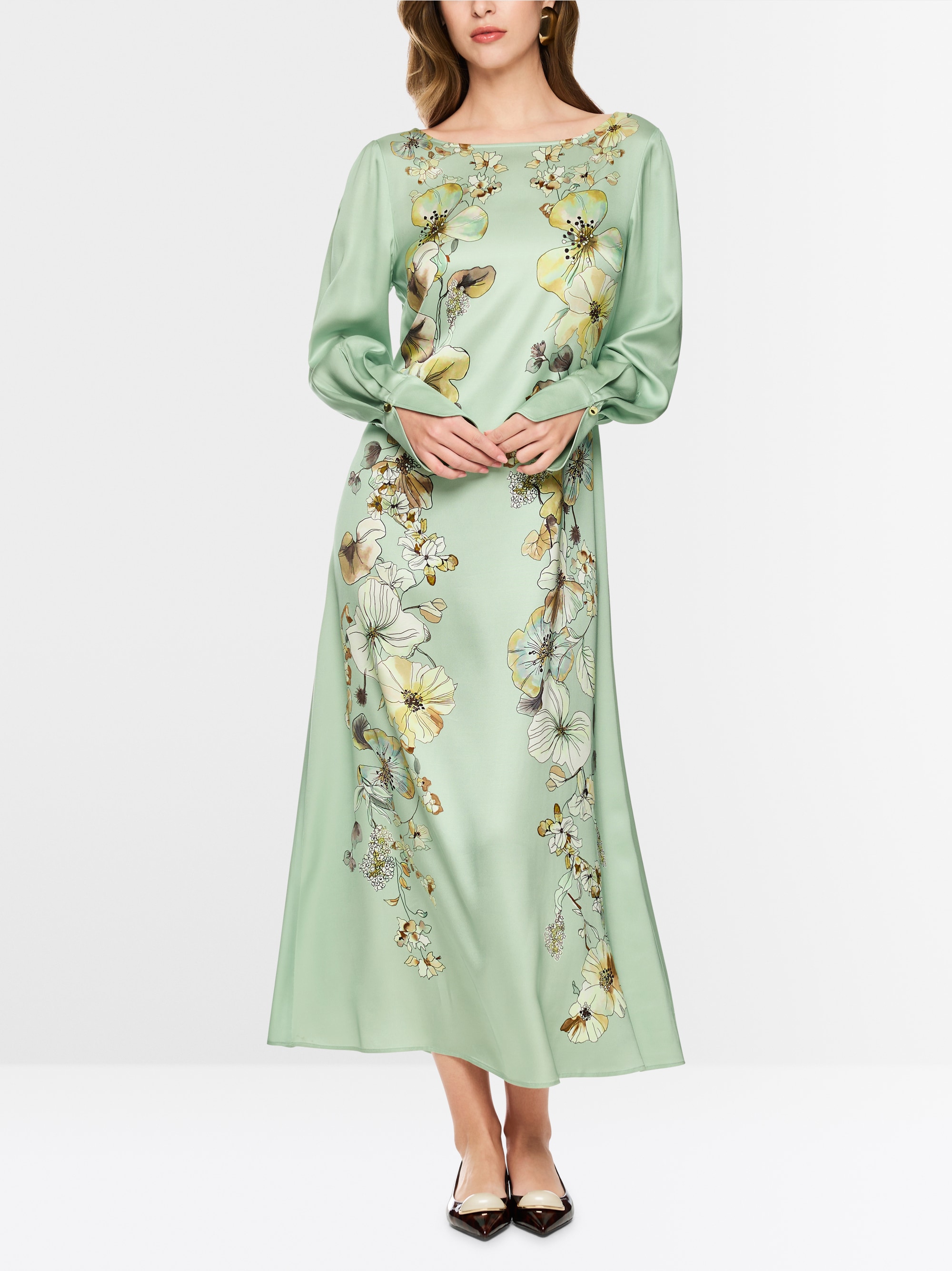 Robe longue à imprimé floral