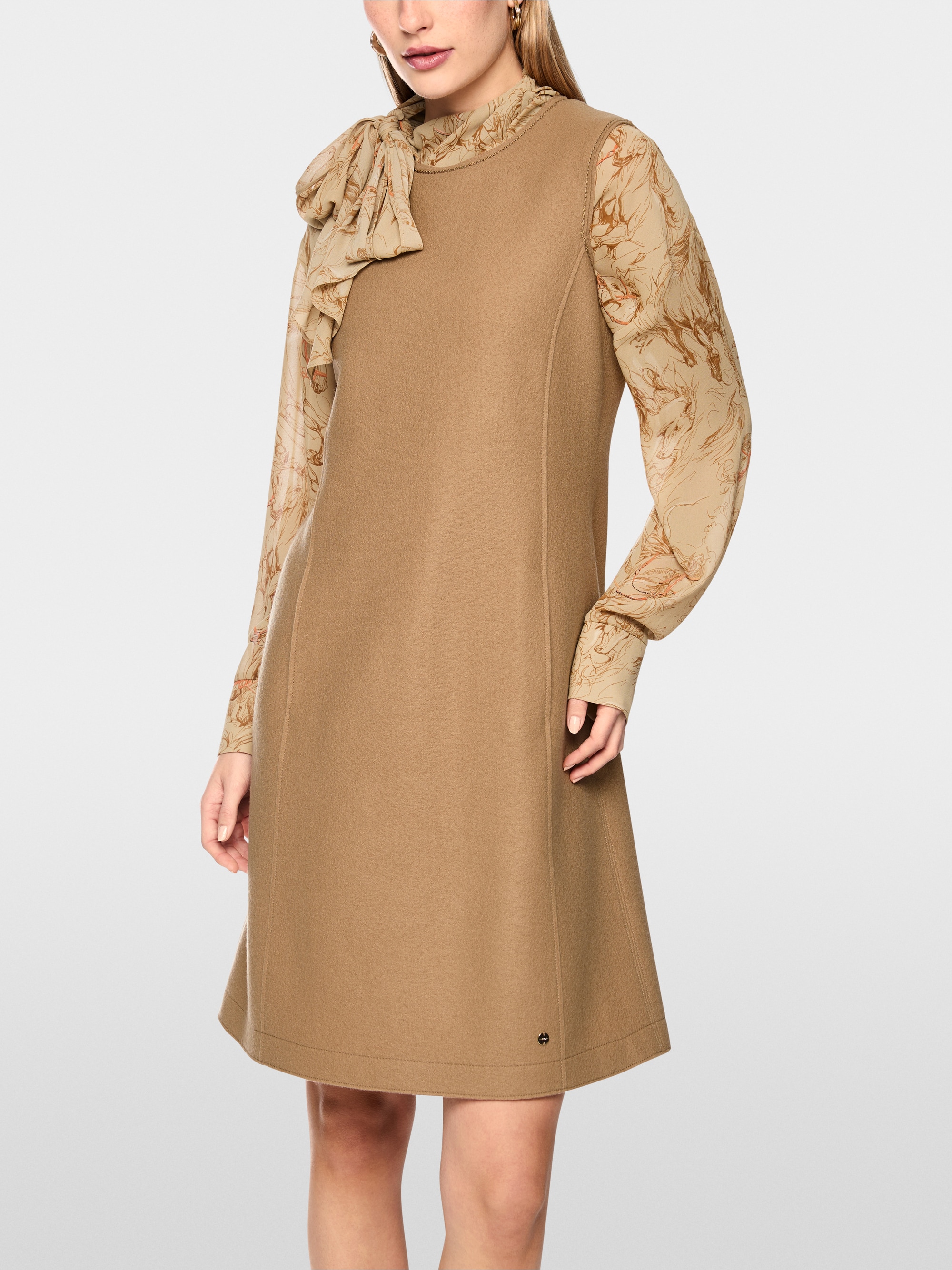 ‘Knitted in Germany’ walk mini dress