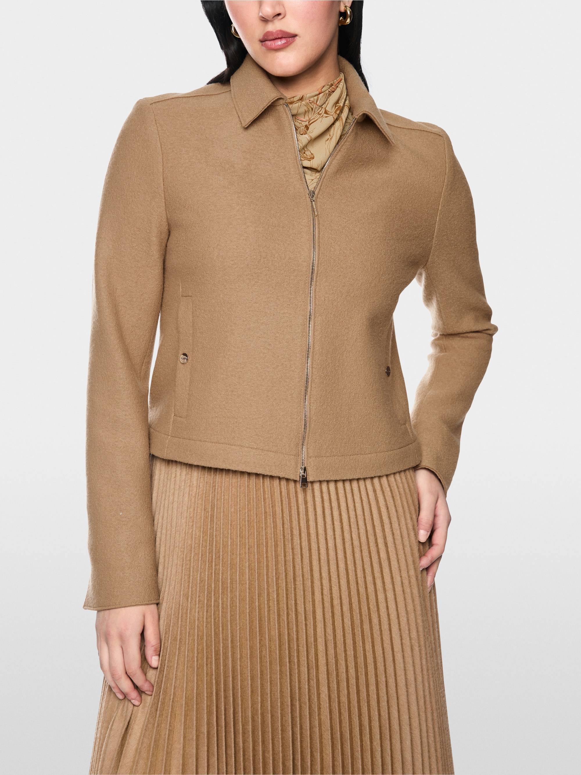‘Knitted in Germany’ short wool jacket