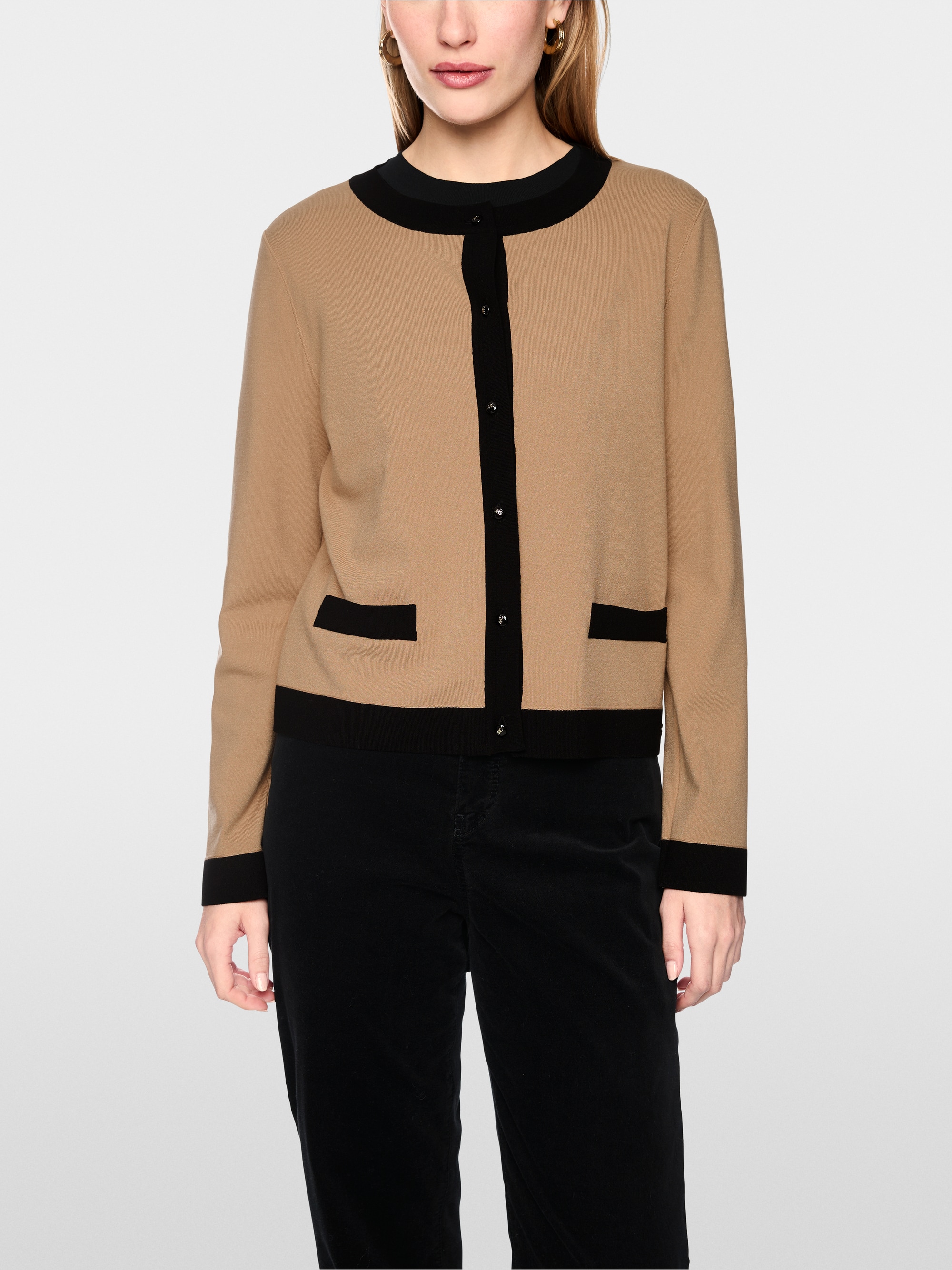 ‘Knitted in Germany’ fine-knit cardigan