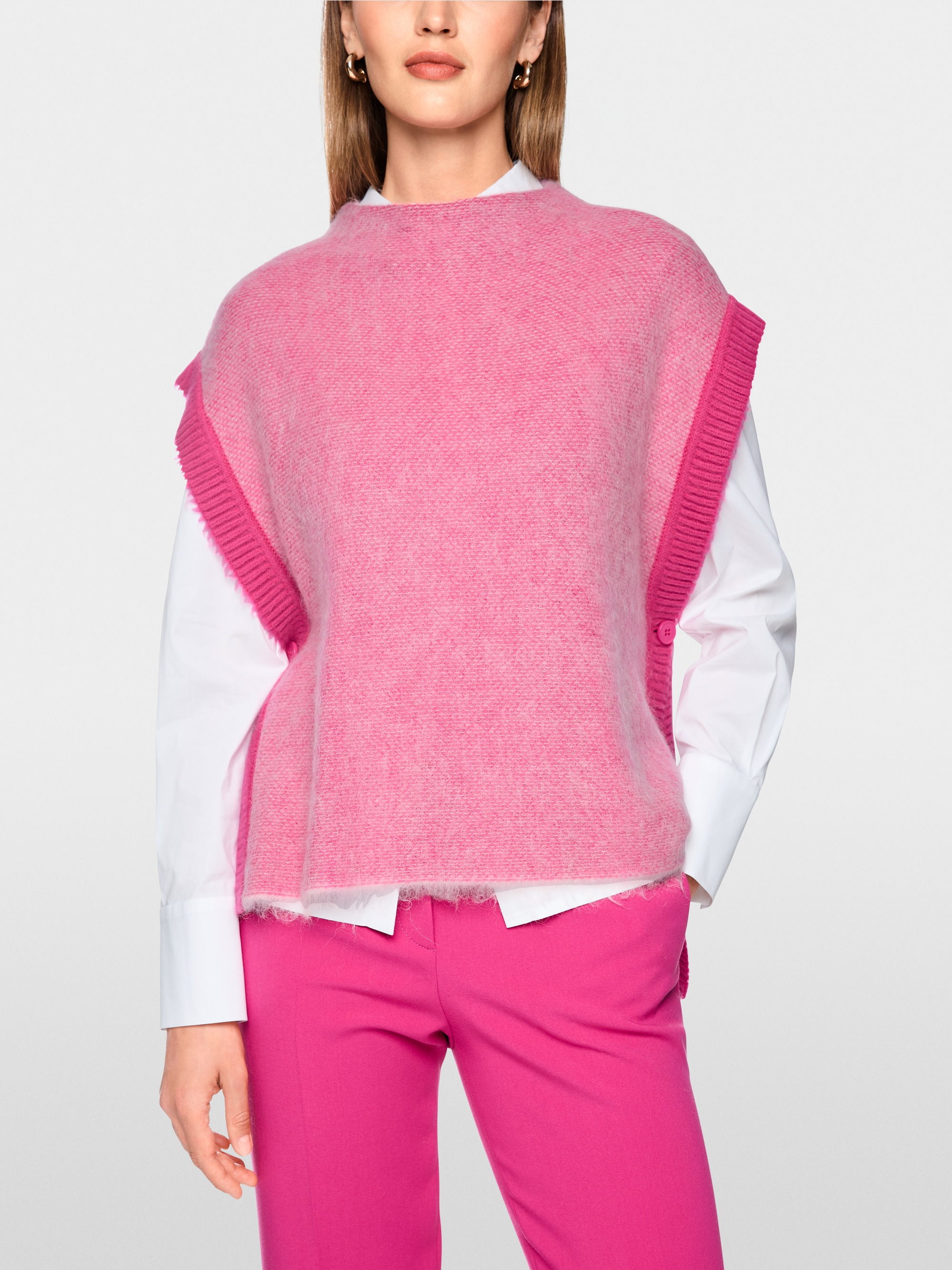 ‘Knitted in Germany’ sleeveless jumper