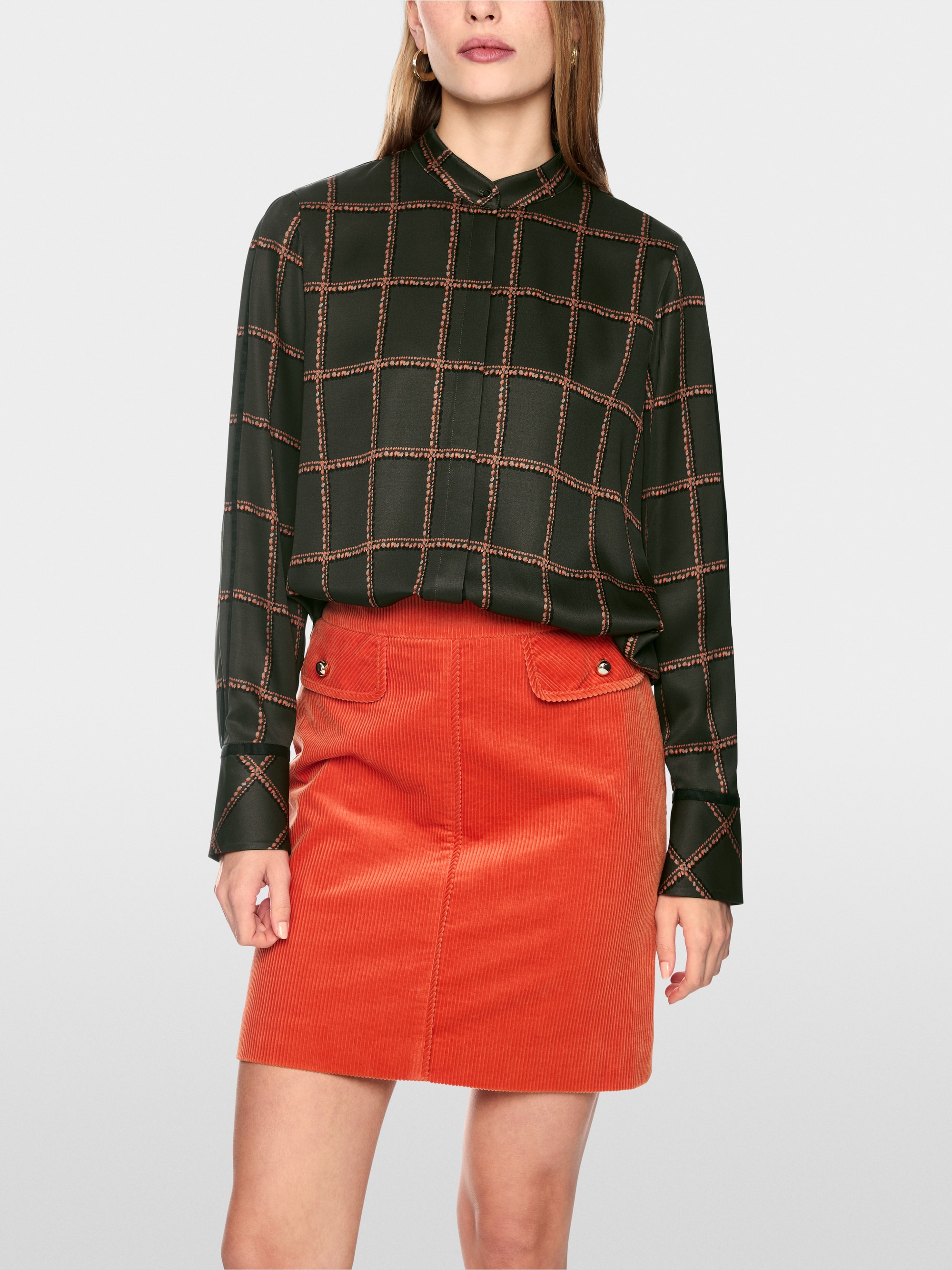 Printed viscose blouse