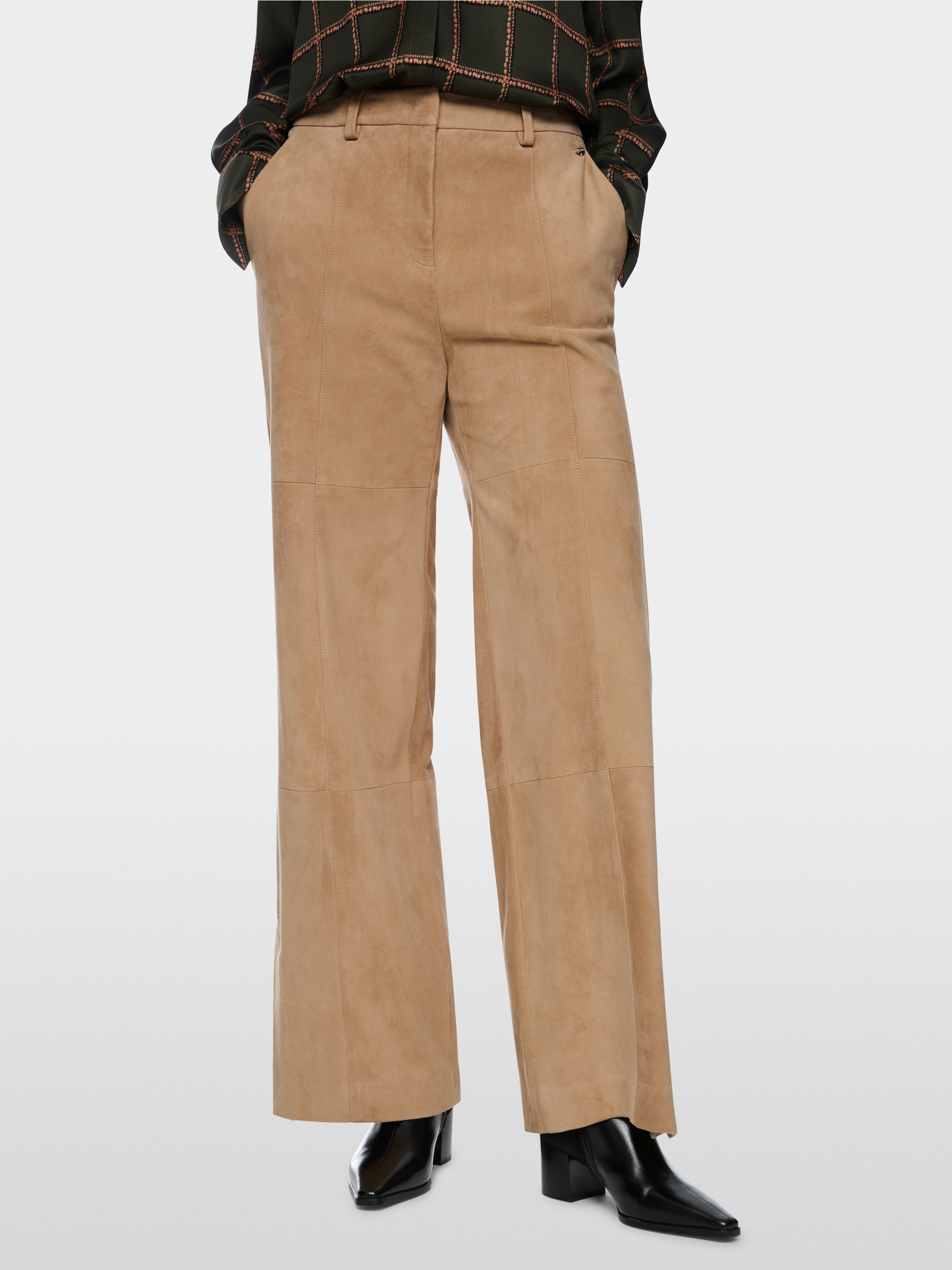 WARRI suede trousers