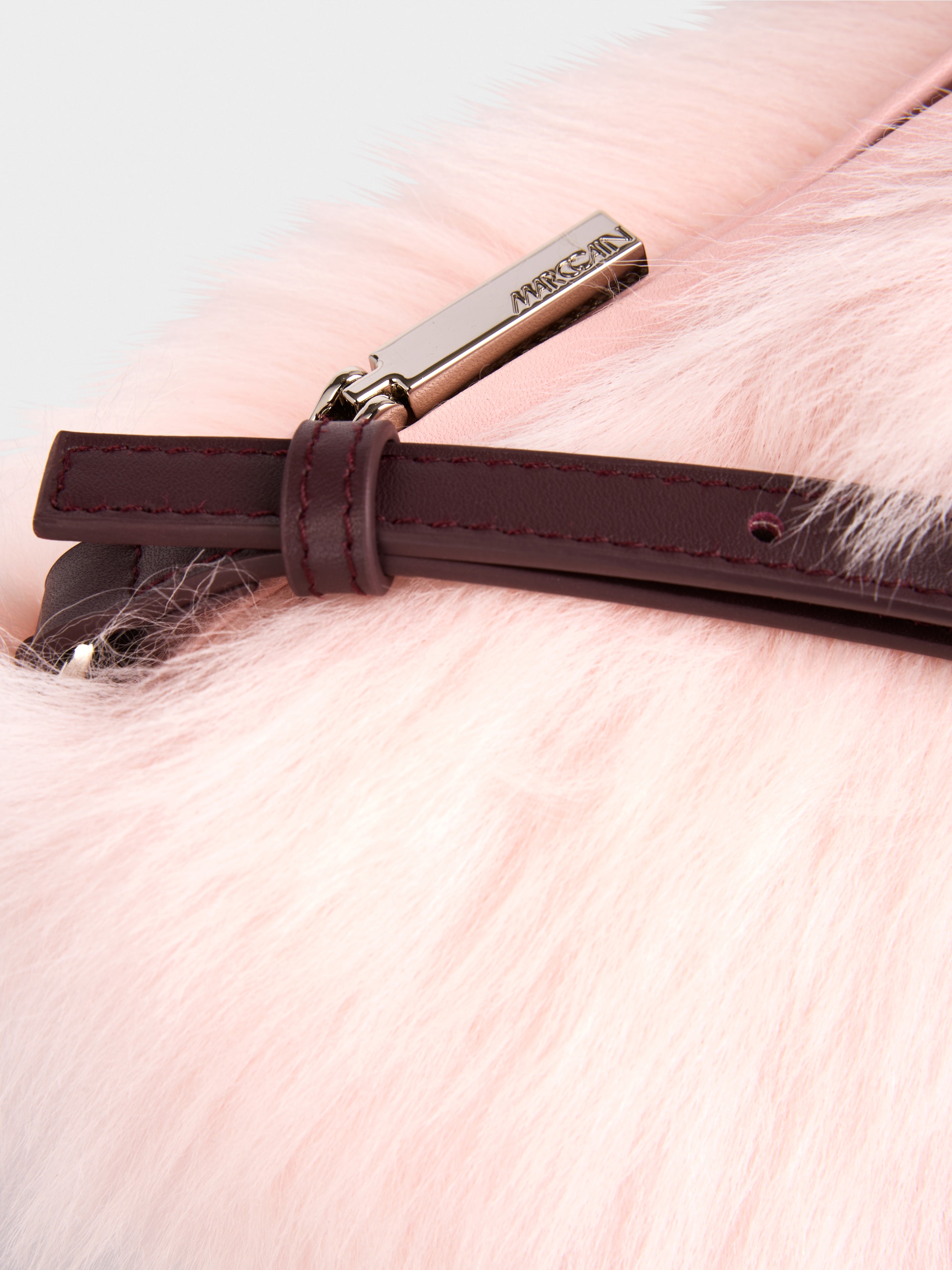 Shearling shoulder bag