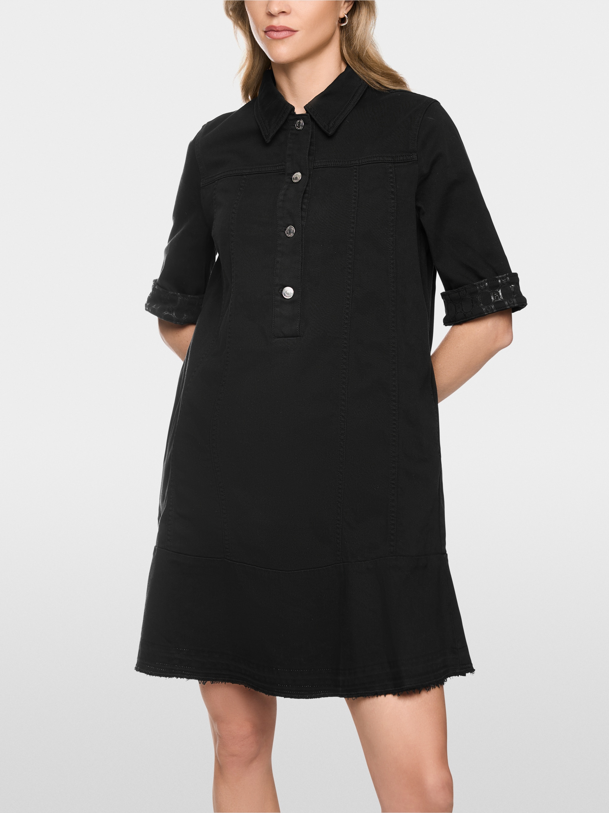Robe courte en denim