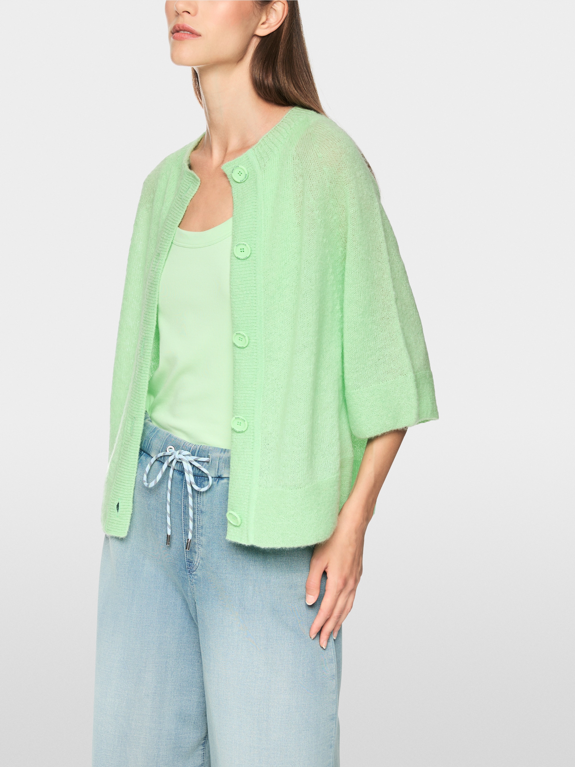 ‘Knitted in Germany’ short cardigan