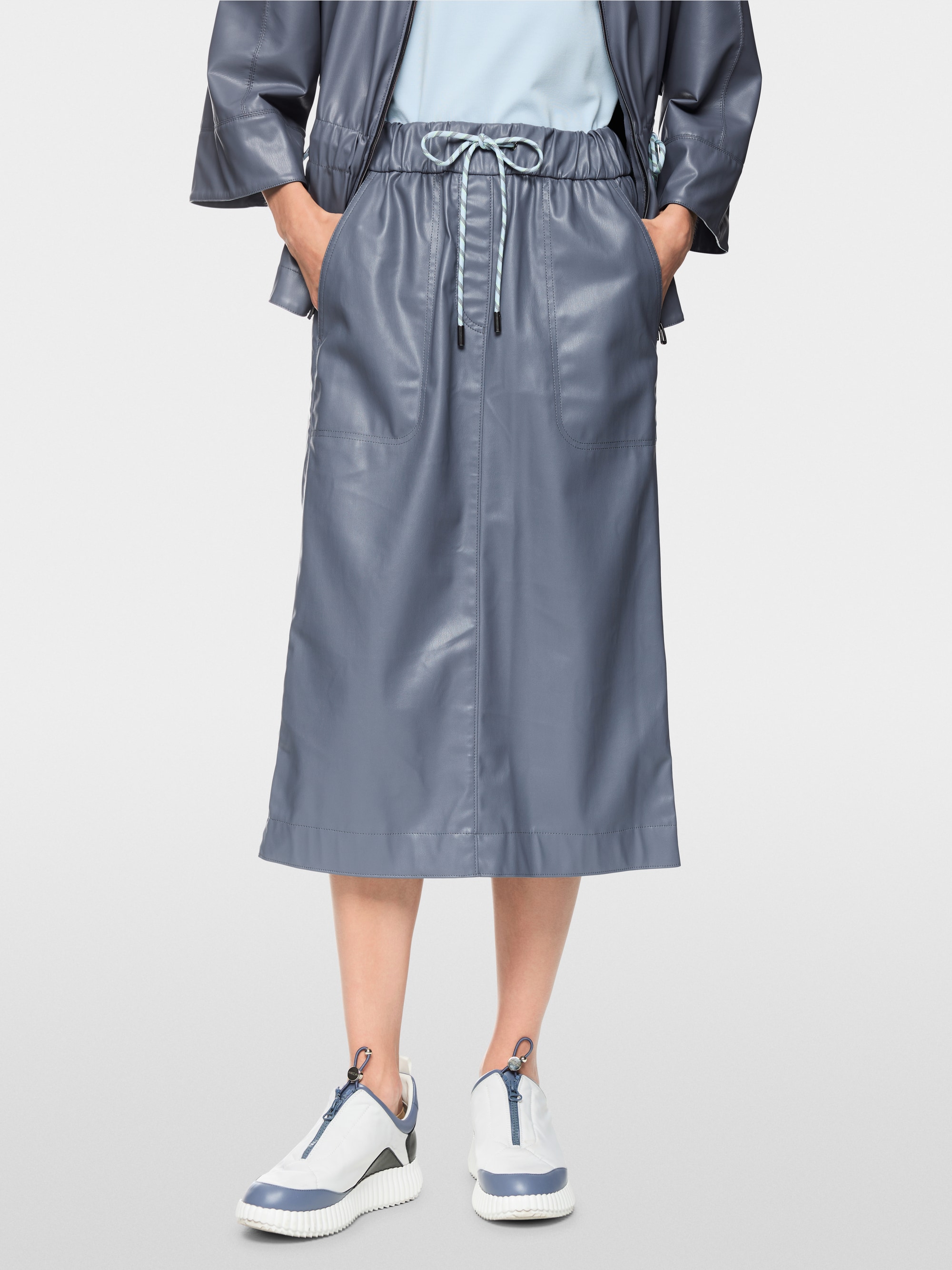 Faux leather skirt