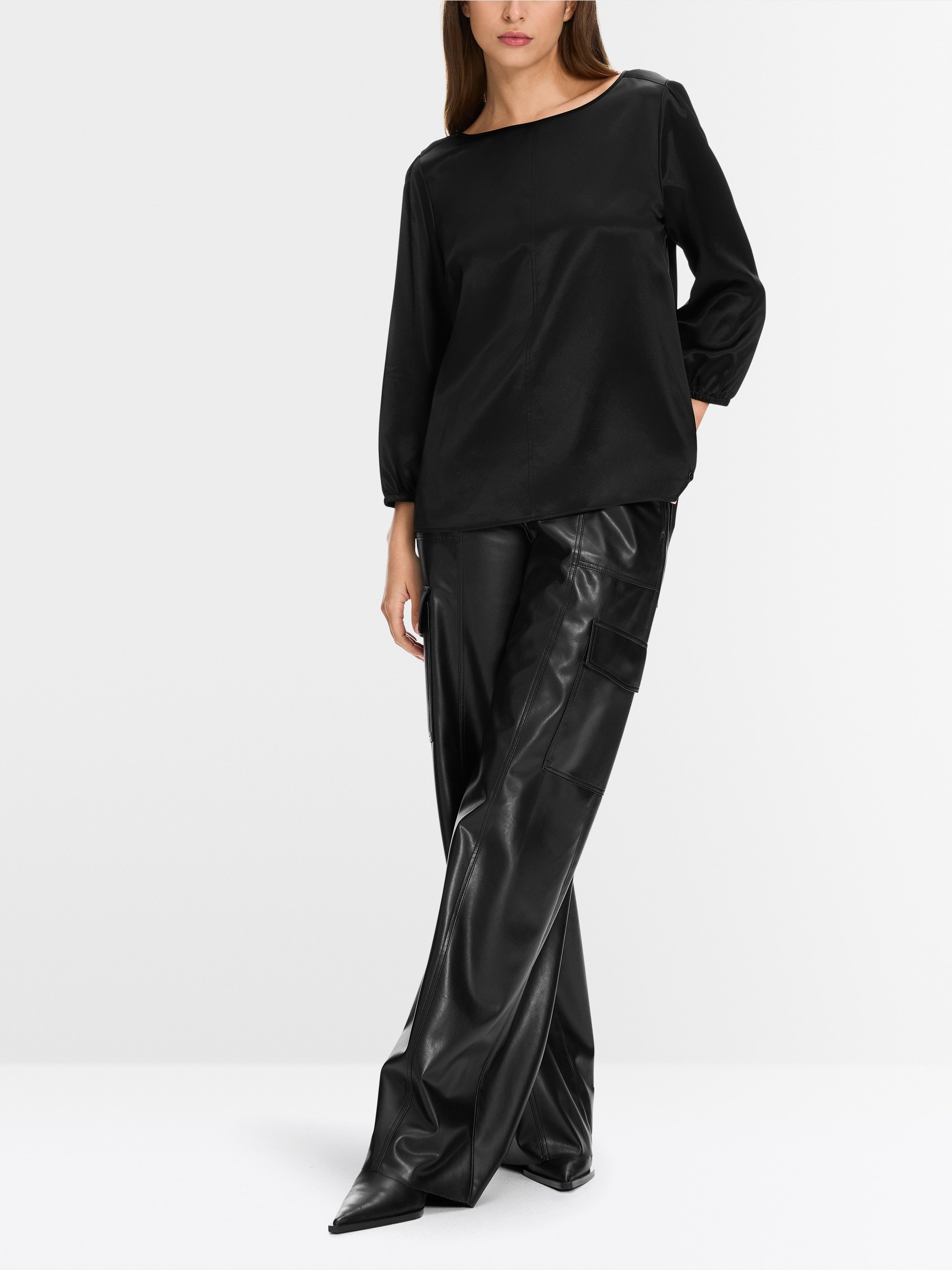 Losse zijden blouse