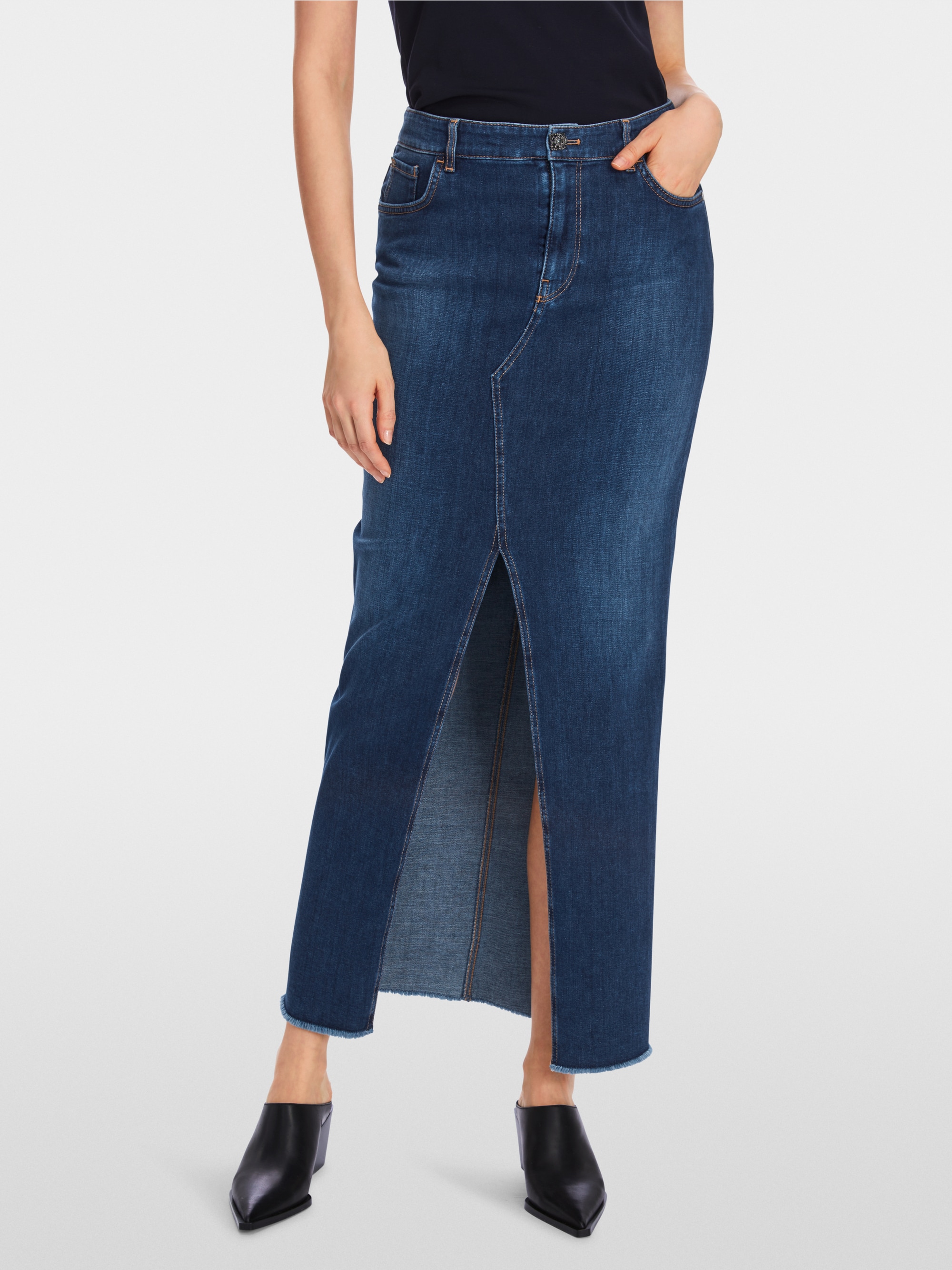 Jupe longue en denim "Rethink Together"