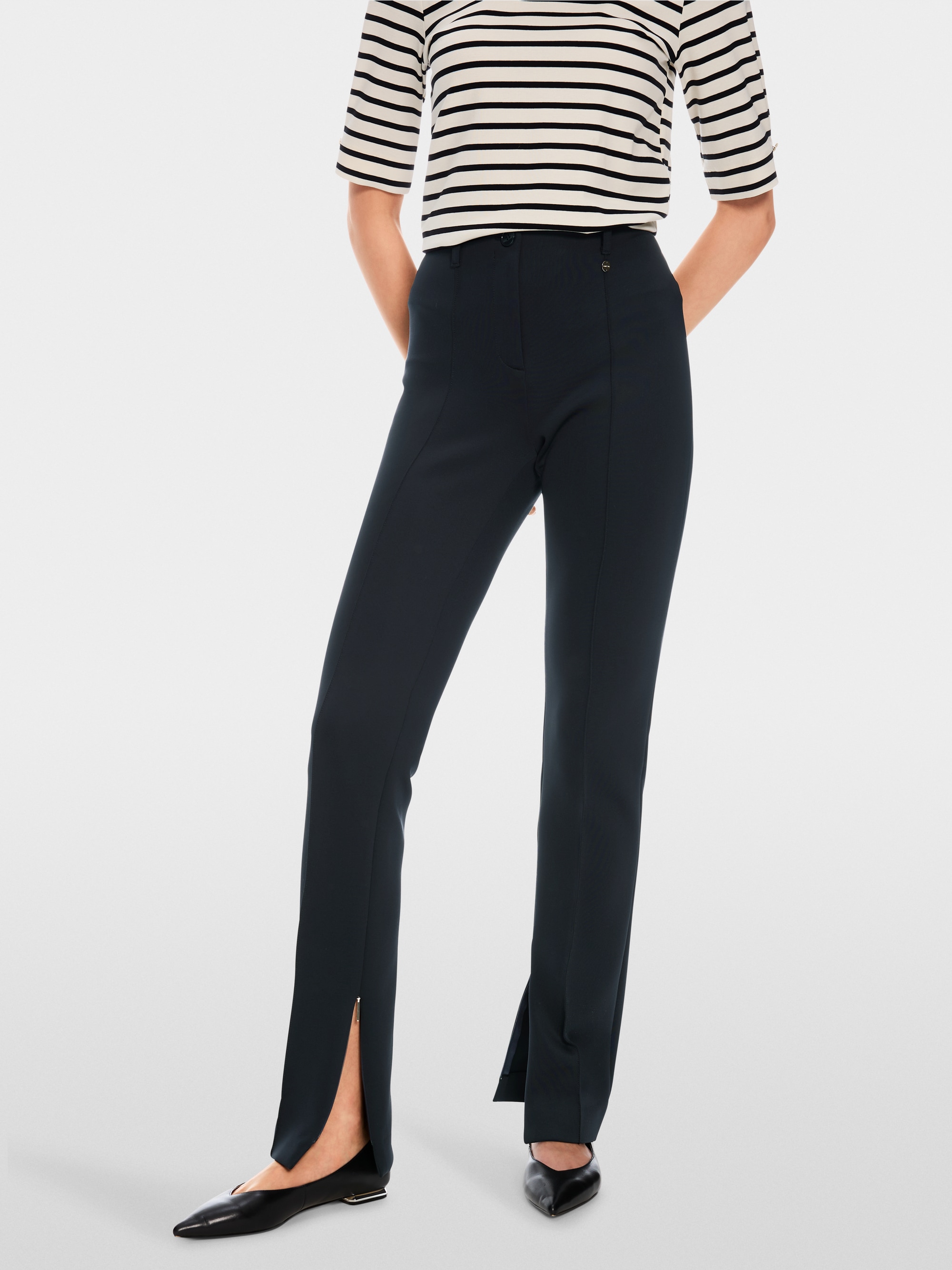 Slim-fit model SYDNEY van scuba-jersey