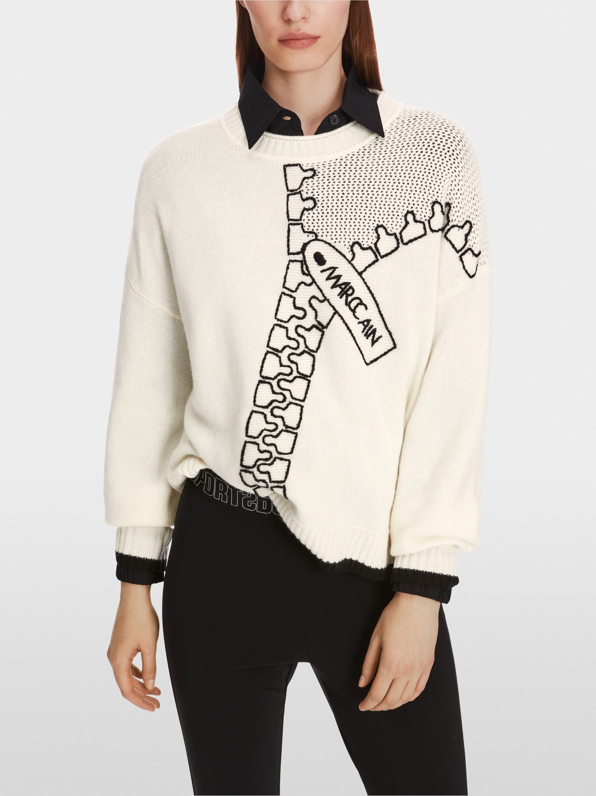 Sweat-shirt en mélange laine/cachemire