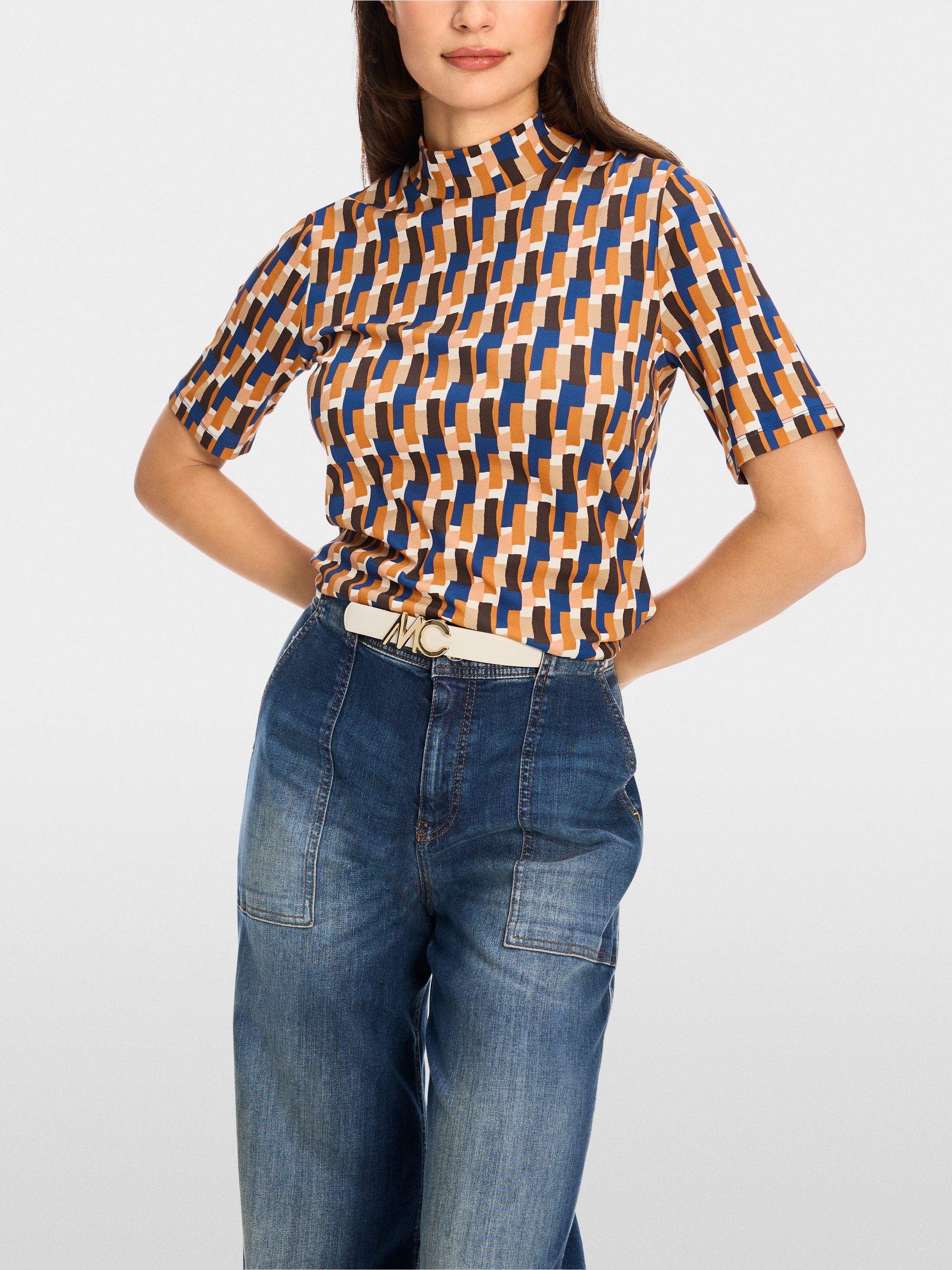 T-shirt arty à coupe ajustée