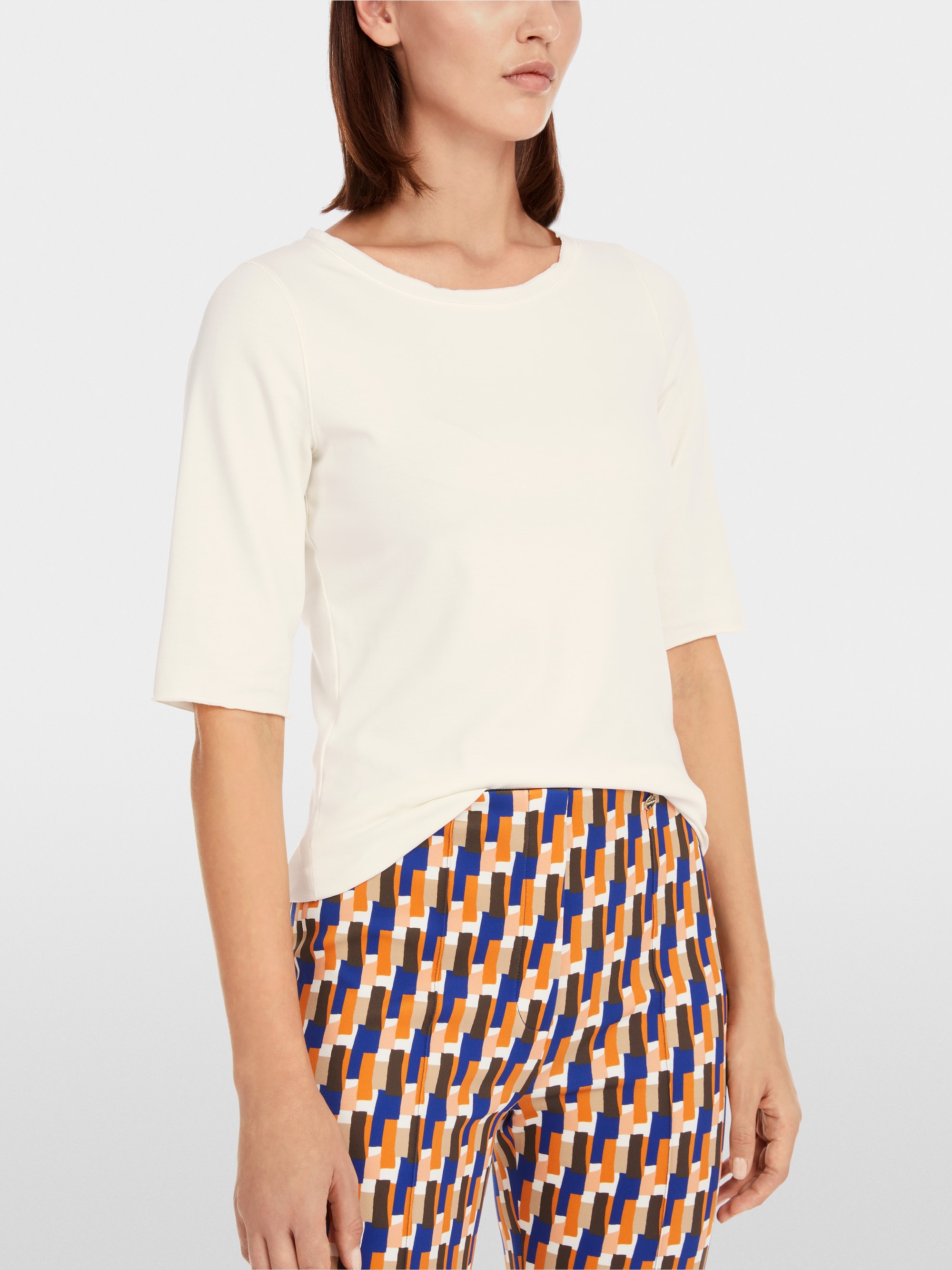 T-shirt met halflange mouw