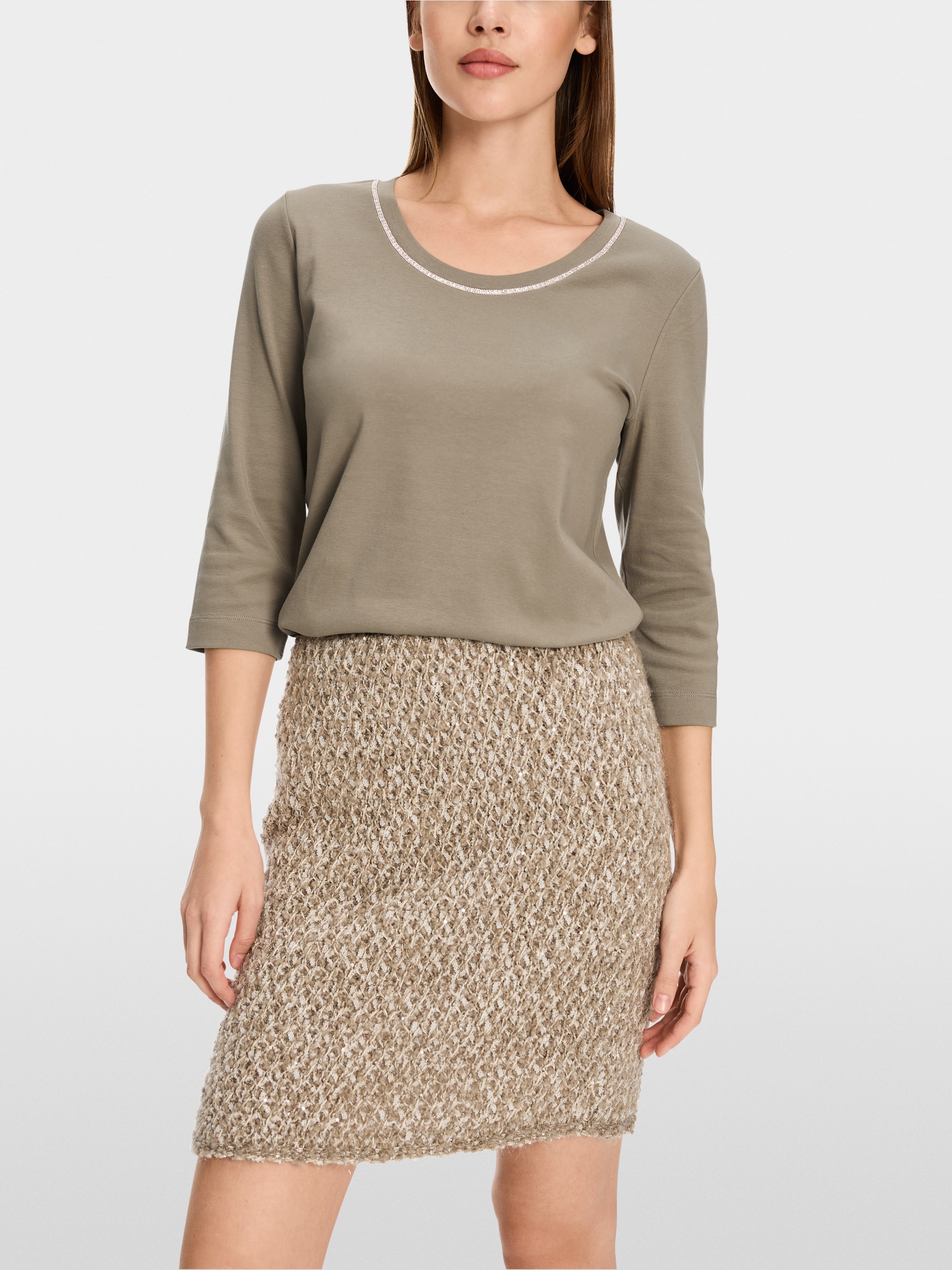 T-shirt avec perles