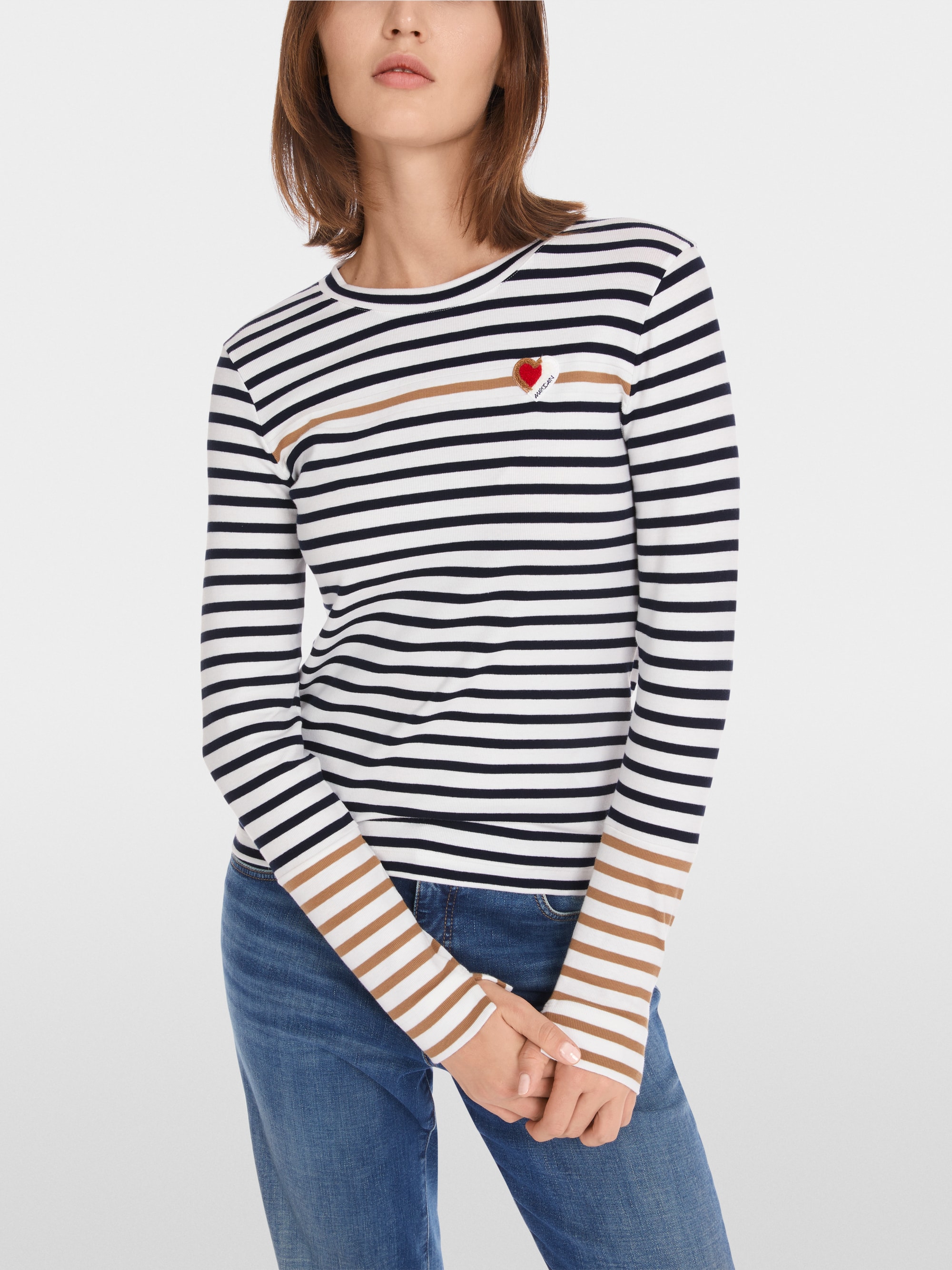 Longsleeve met gestreepte strepen