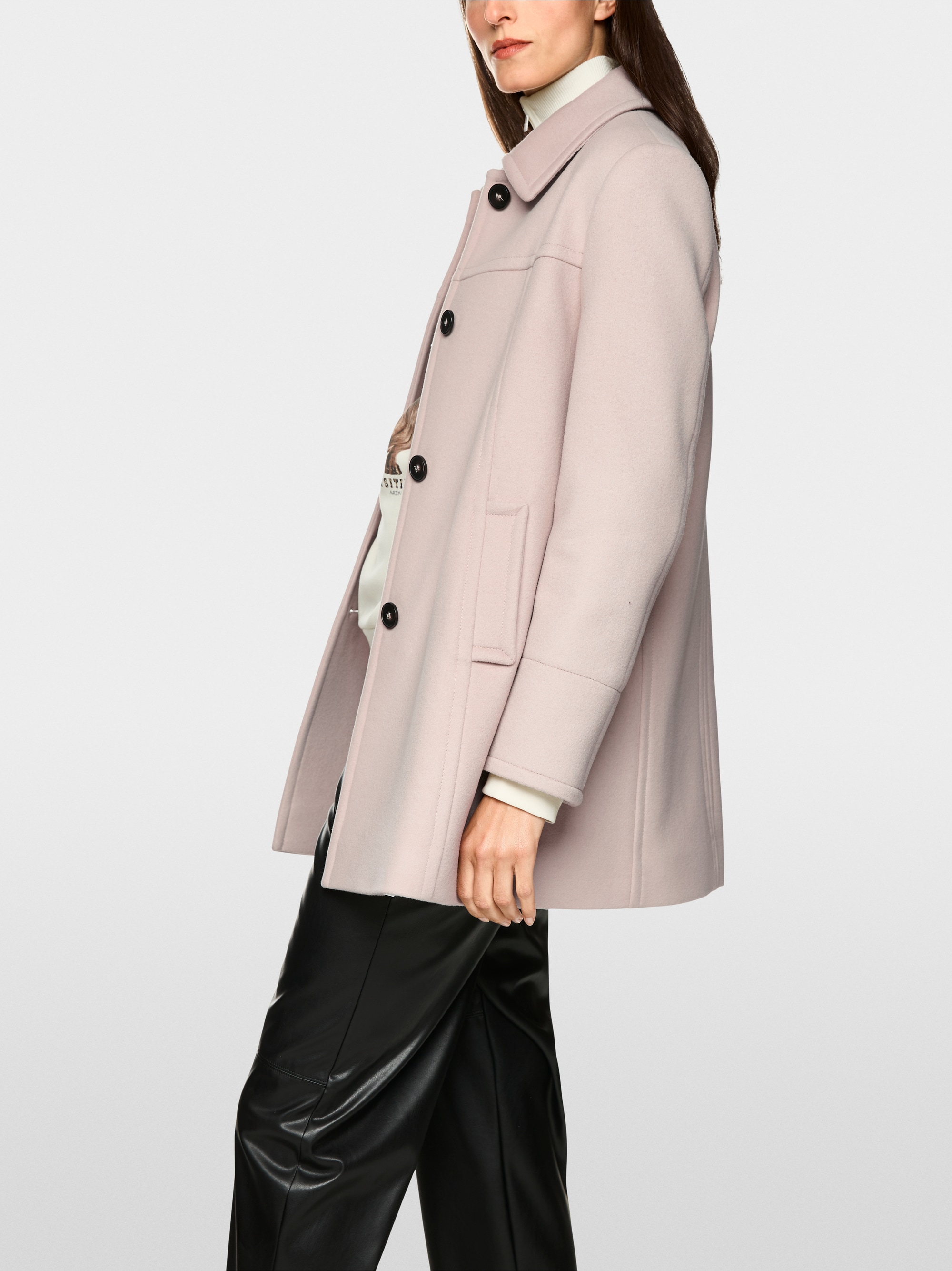 Jacke aus Schurwolle mit Kaschmir