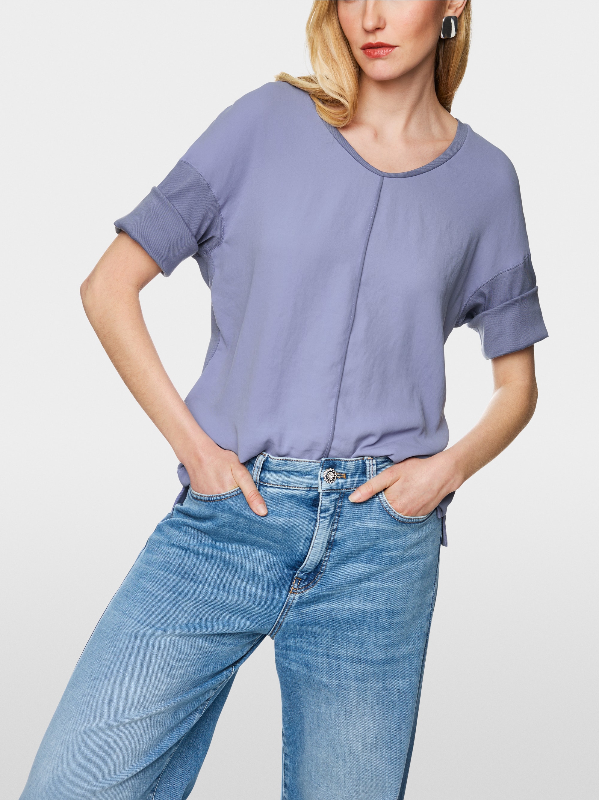 Blusenshirt mit V-Neck