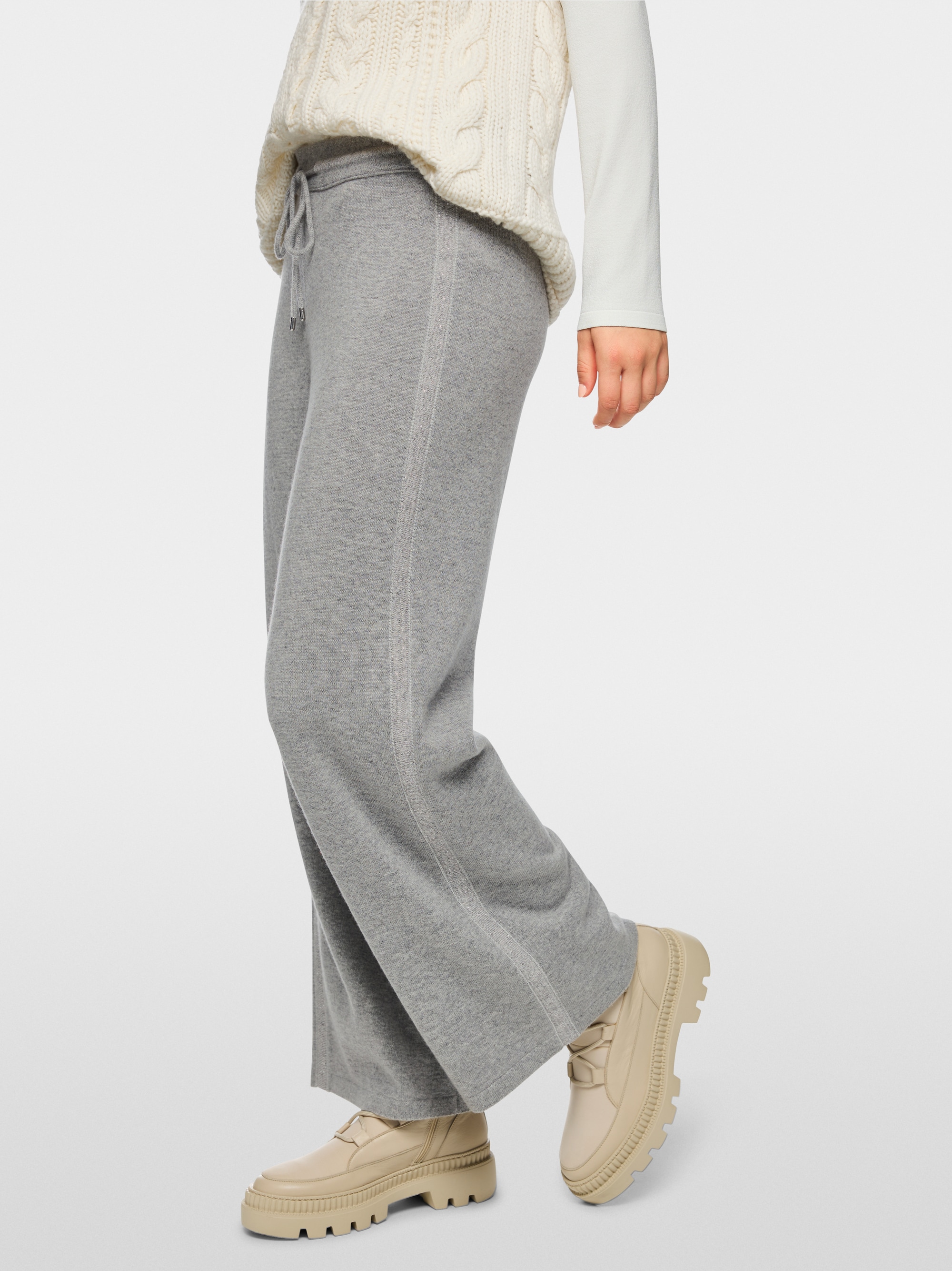 Wijde broek WASHINGTON Knitted in Germany