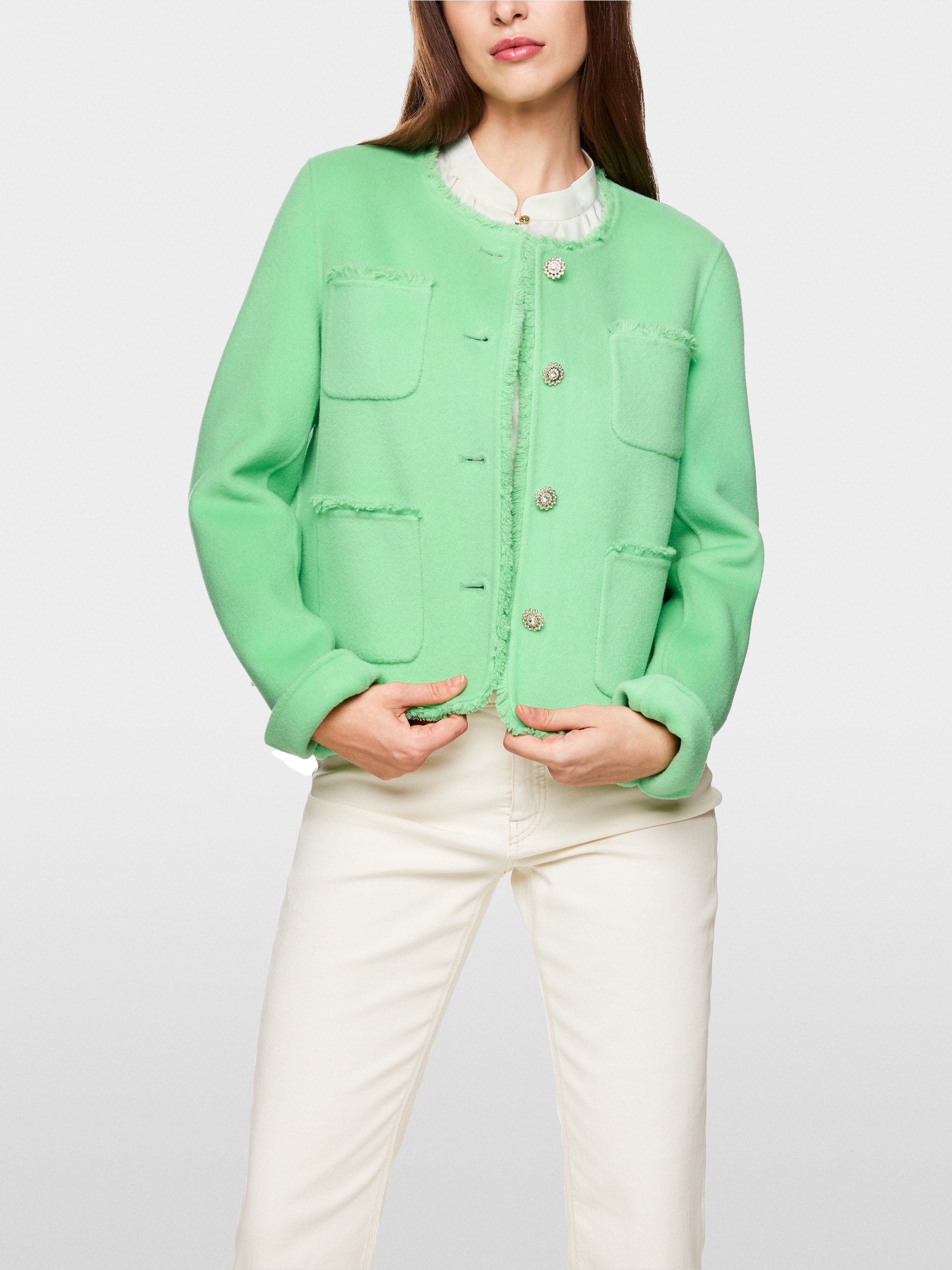 Jacke mit aufgesetzten Taschen