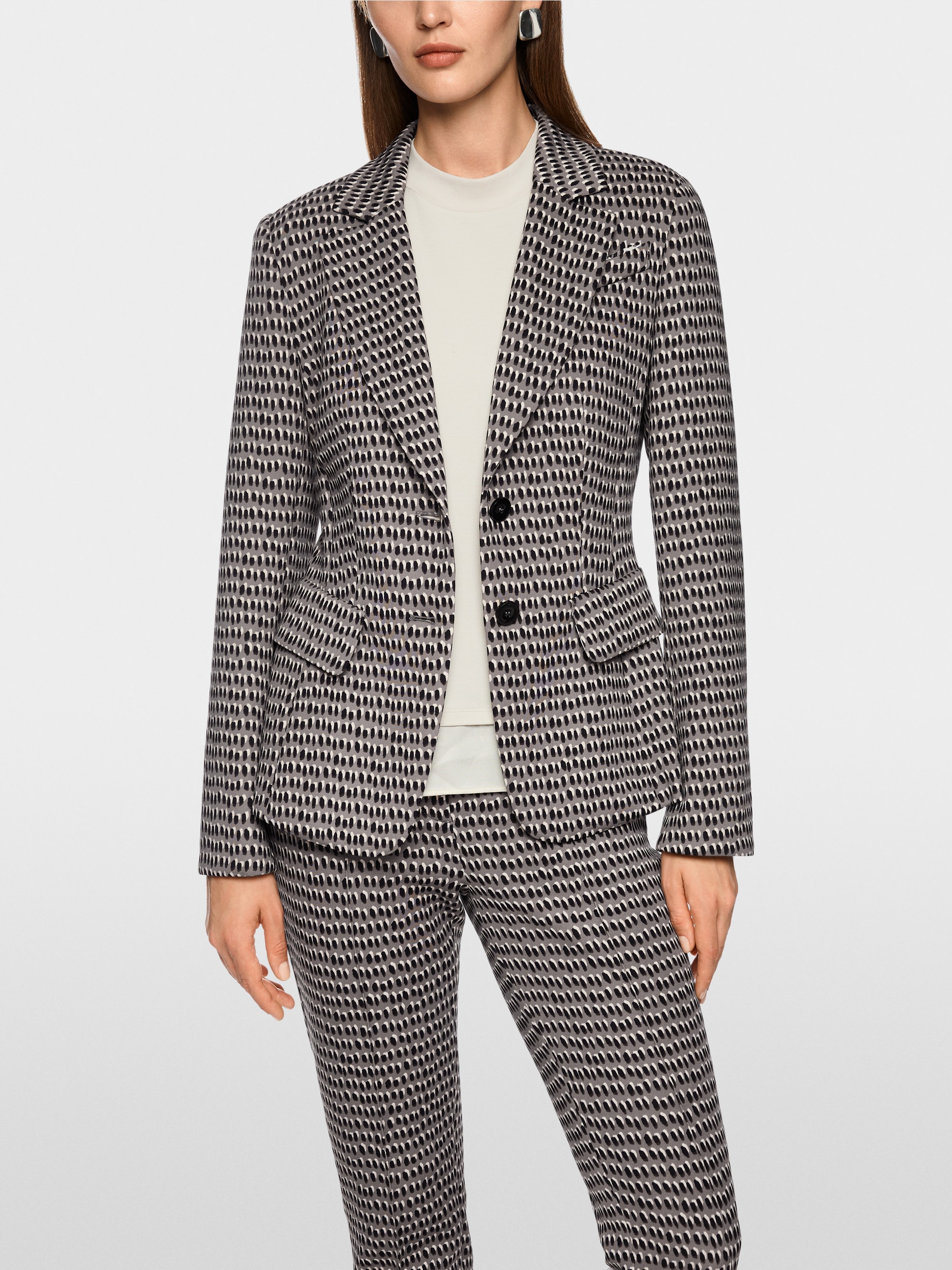Blazer with tie belt