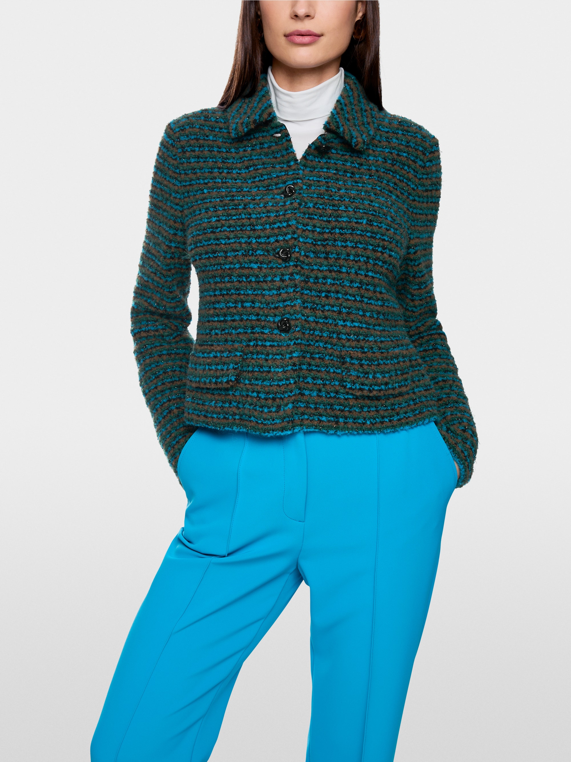 Cardigan tricoté en Allemagne avec lurex